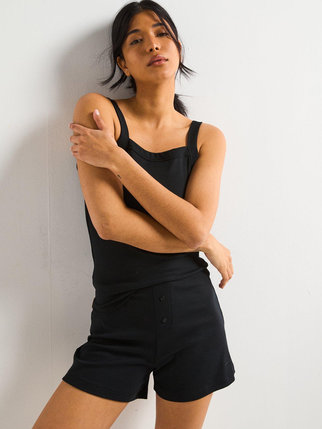 BOSS Vest Top And Short Pyjama Set - Black
