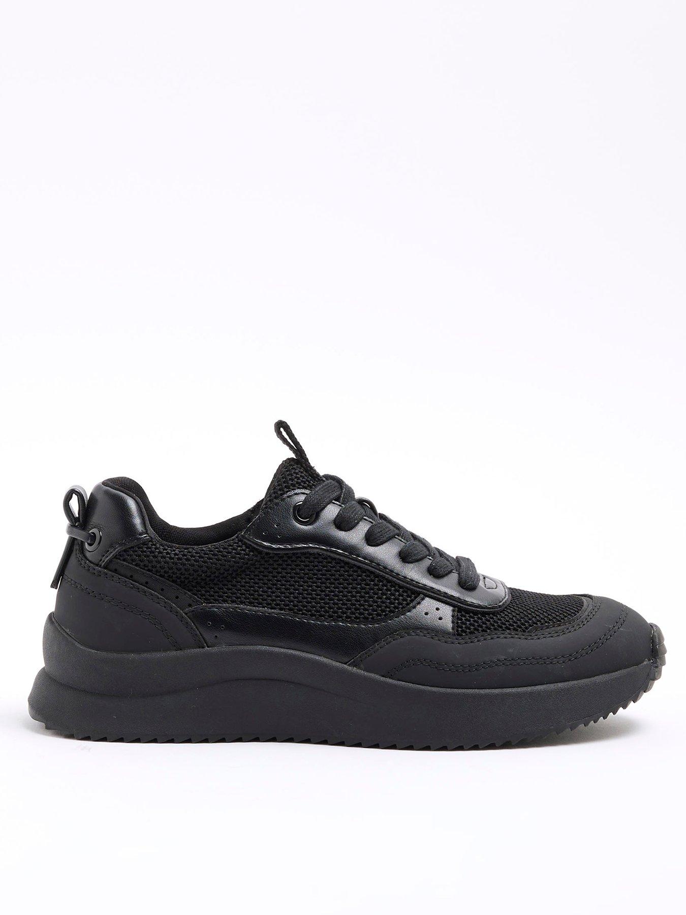 river-island-drench-trainer-black