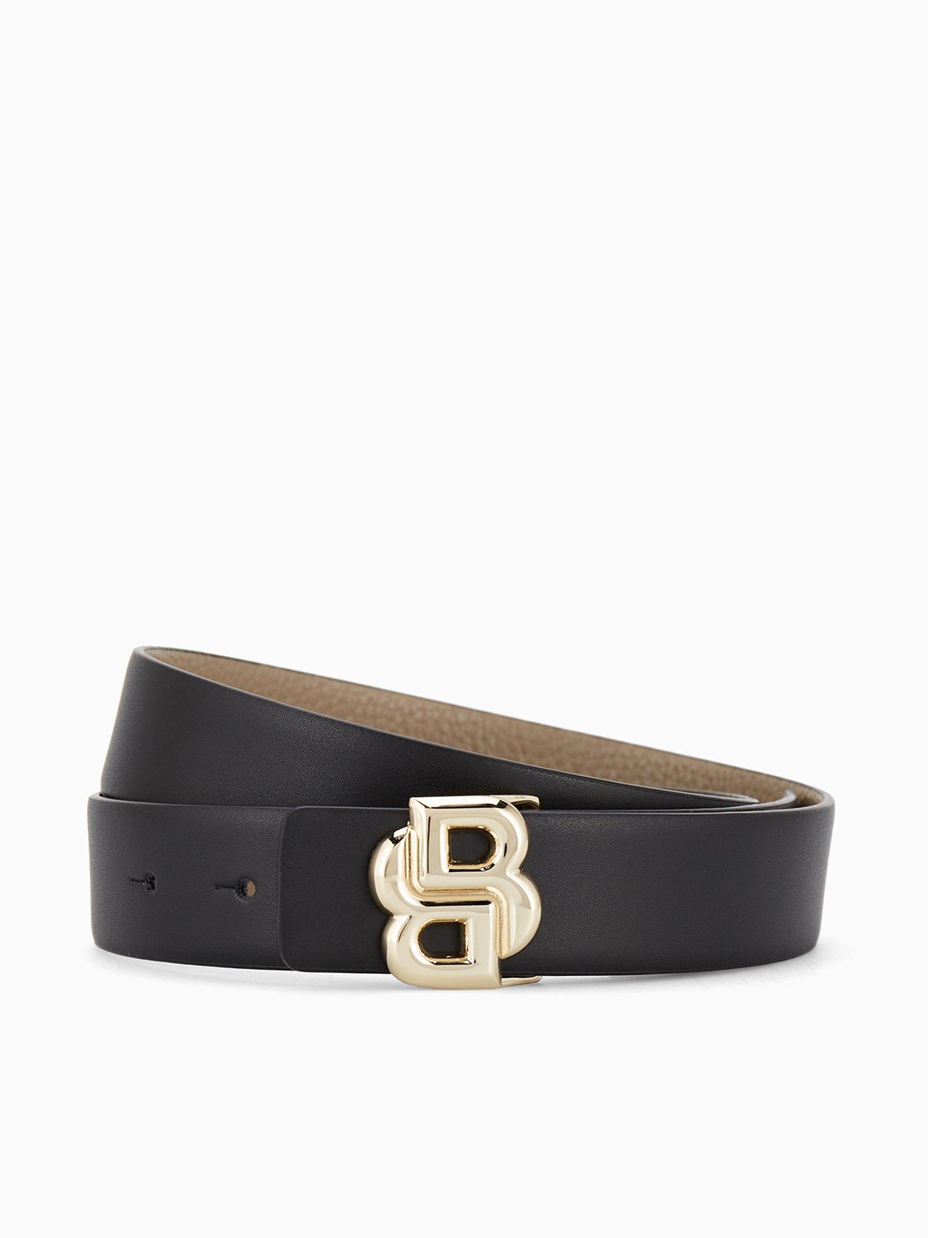 BOSS Icon Gold Buckle Belt - Black