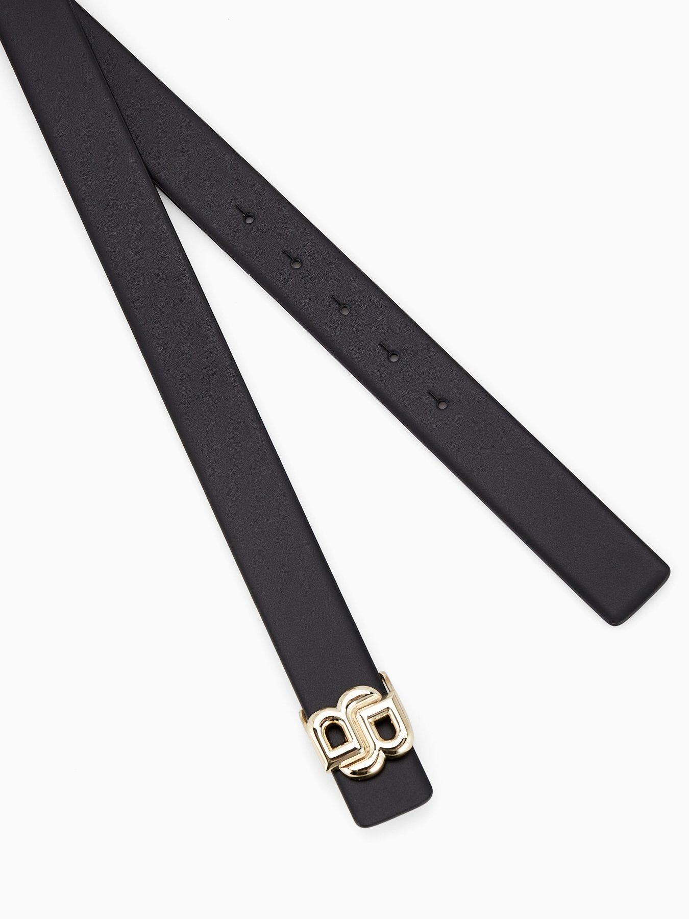 Image 2 of 4 of BOSS Icon Gold Buckle Belt - Black