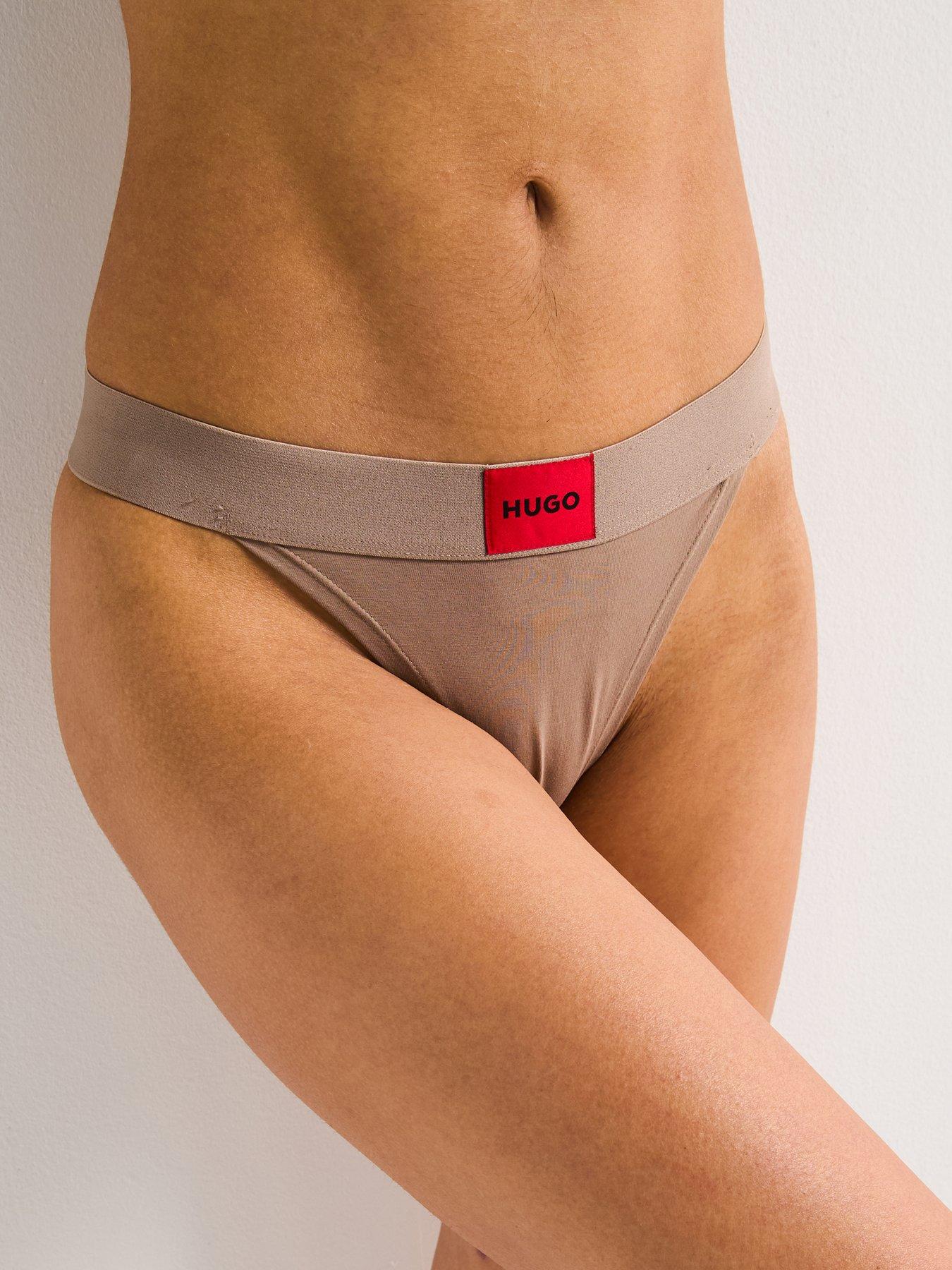 HUGO Red Label String Thong - Medium Brown
