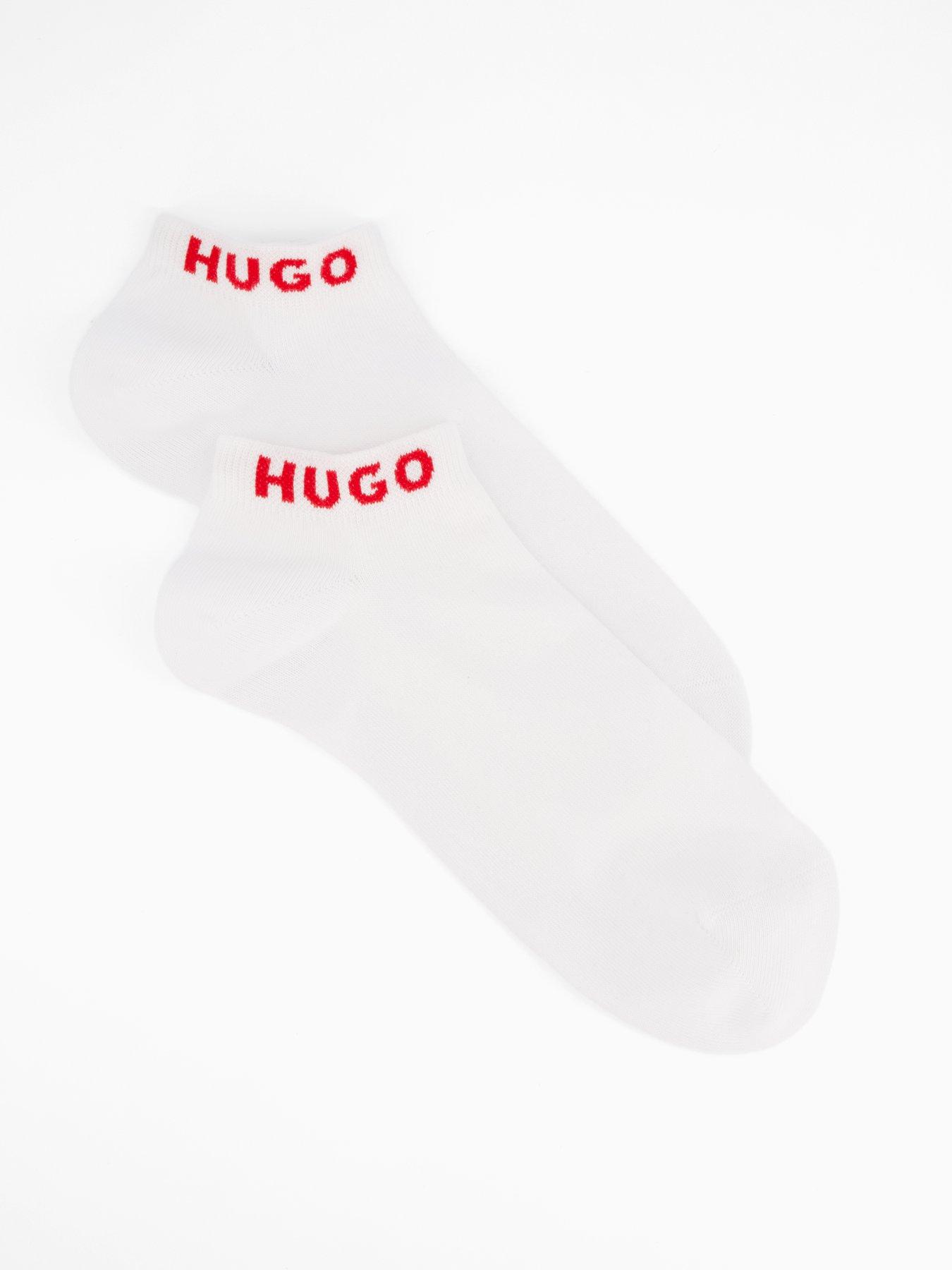 Image 3 of 3 of HUGO 3 Pack Ankle Sock- White
