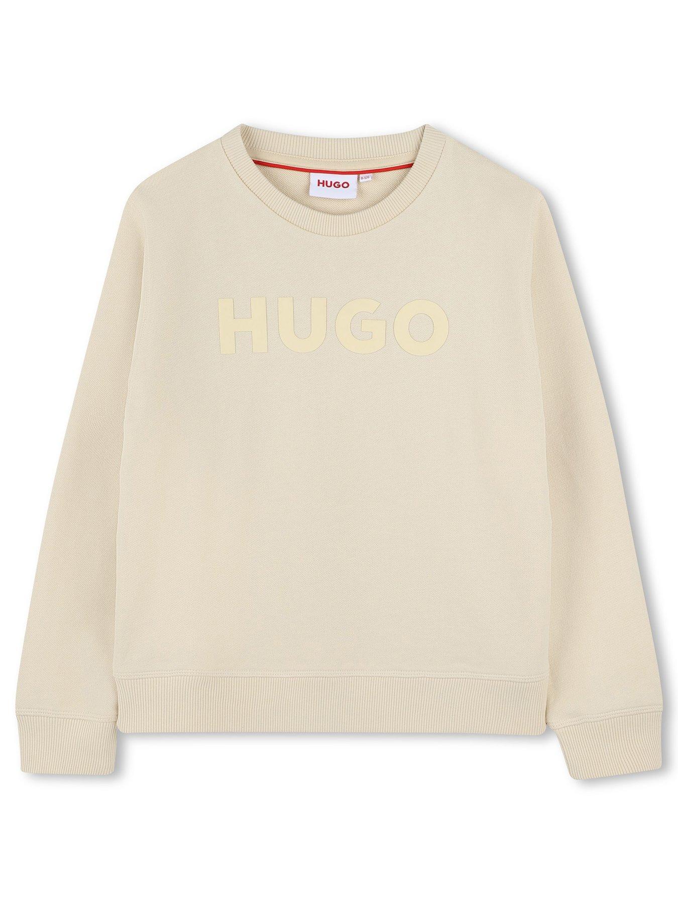 HUGO Boys Logo Sweatshirt - Beige