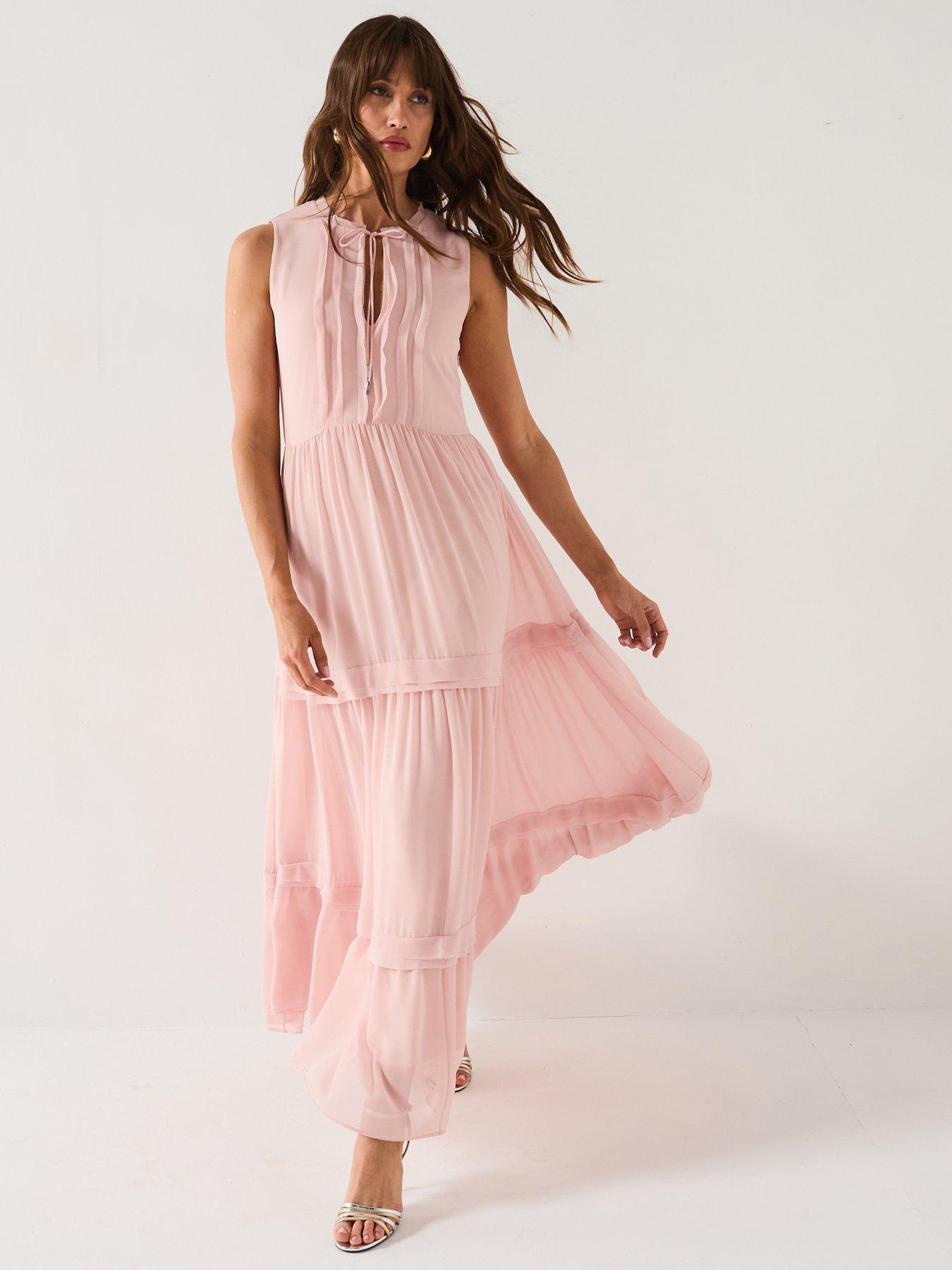 undefined Denon Dress - Open Pink