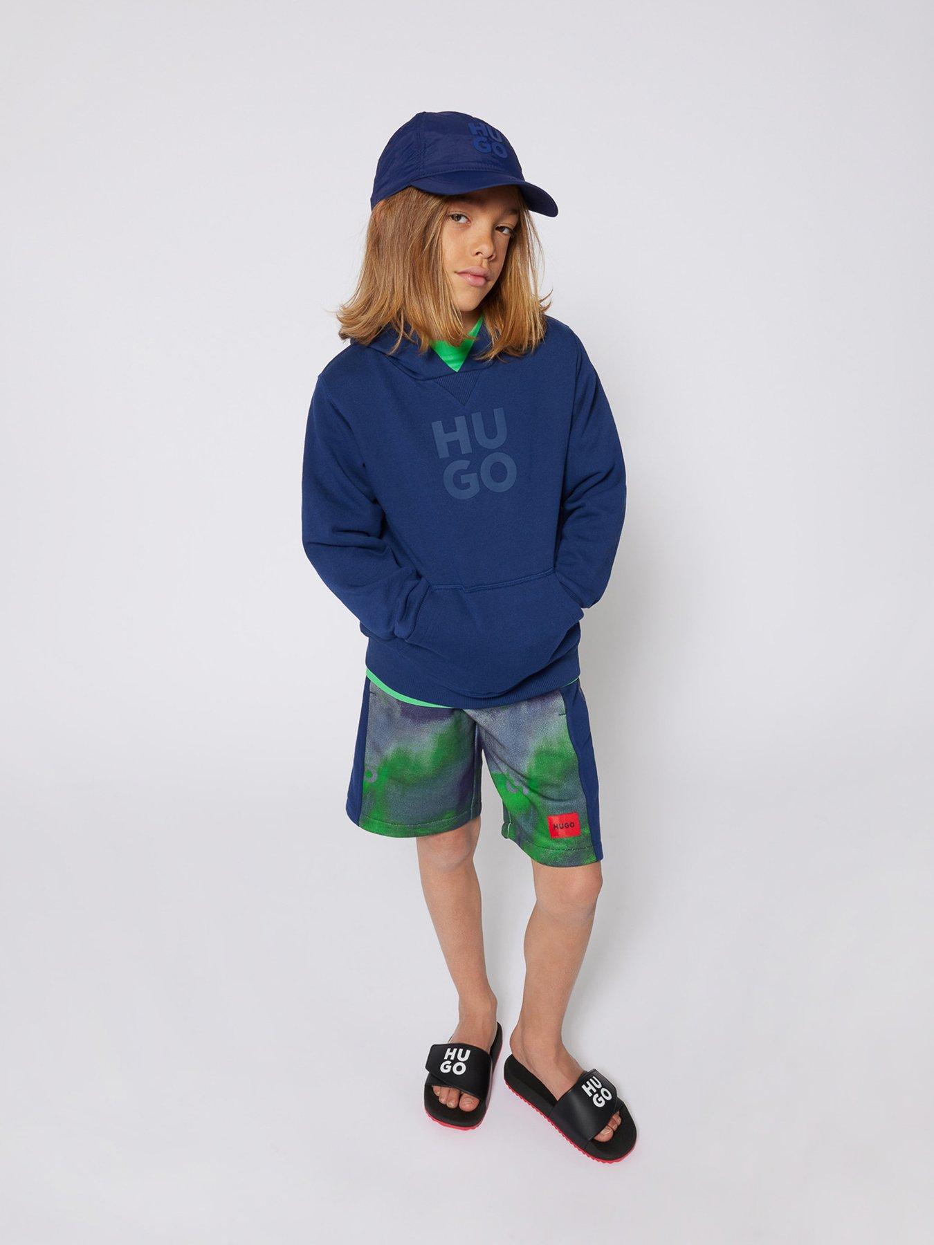 hugo-boys-logo-cap-navystillFront