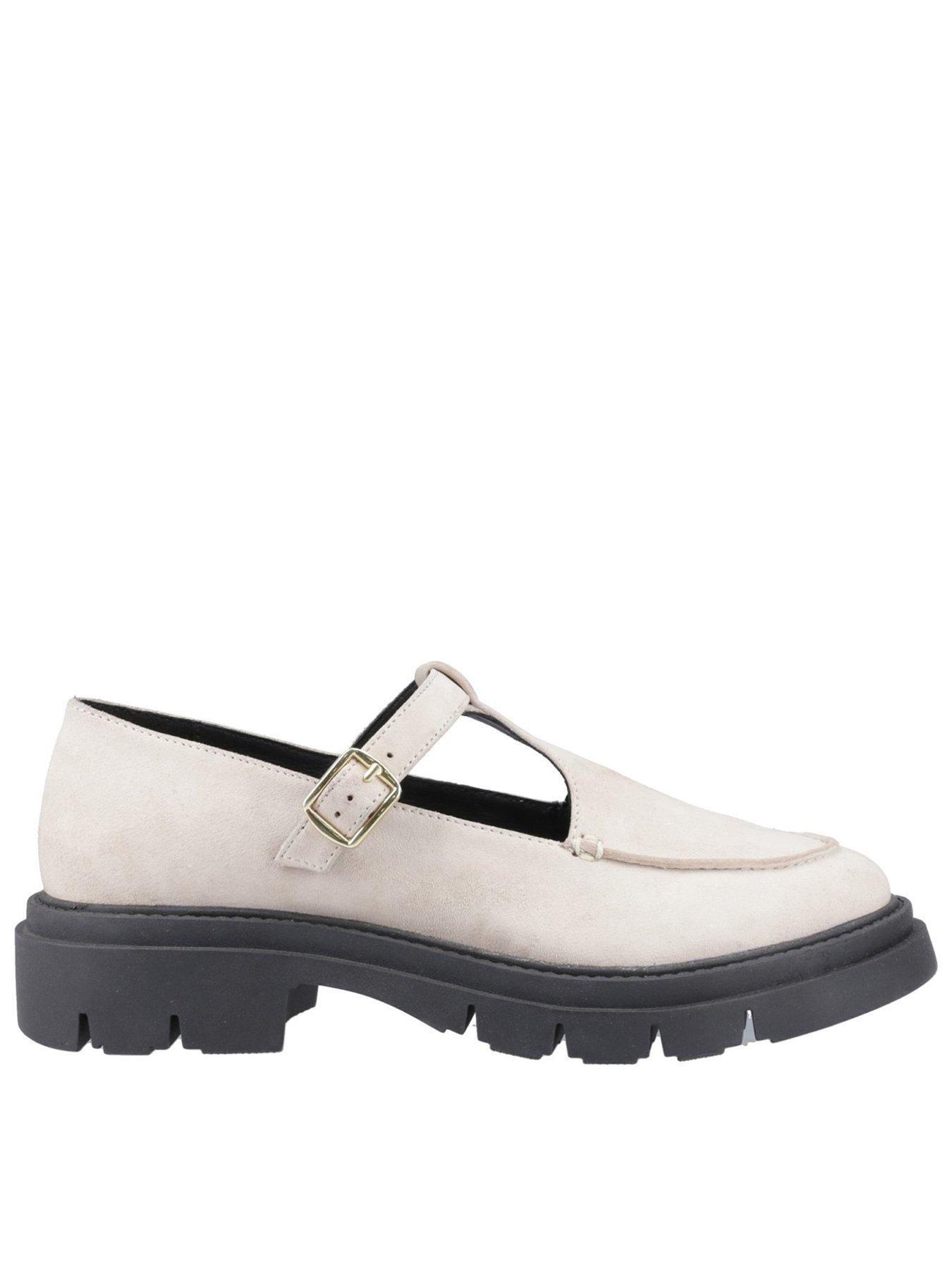 Hush Puppies Nella T-bar Shoe - Cream