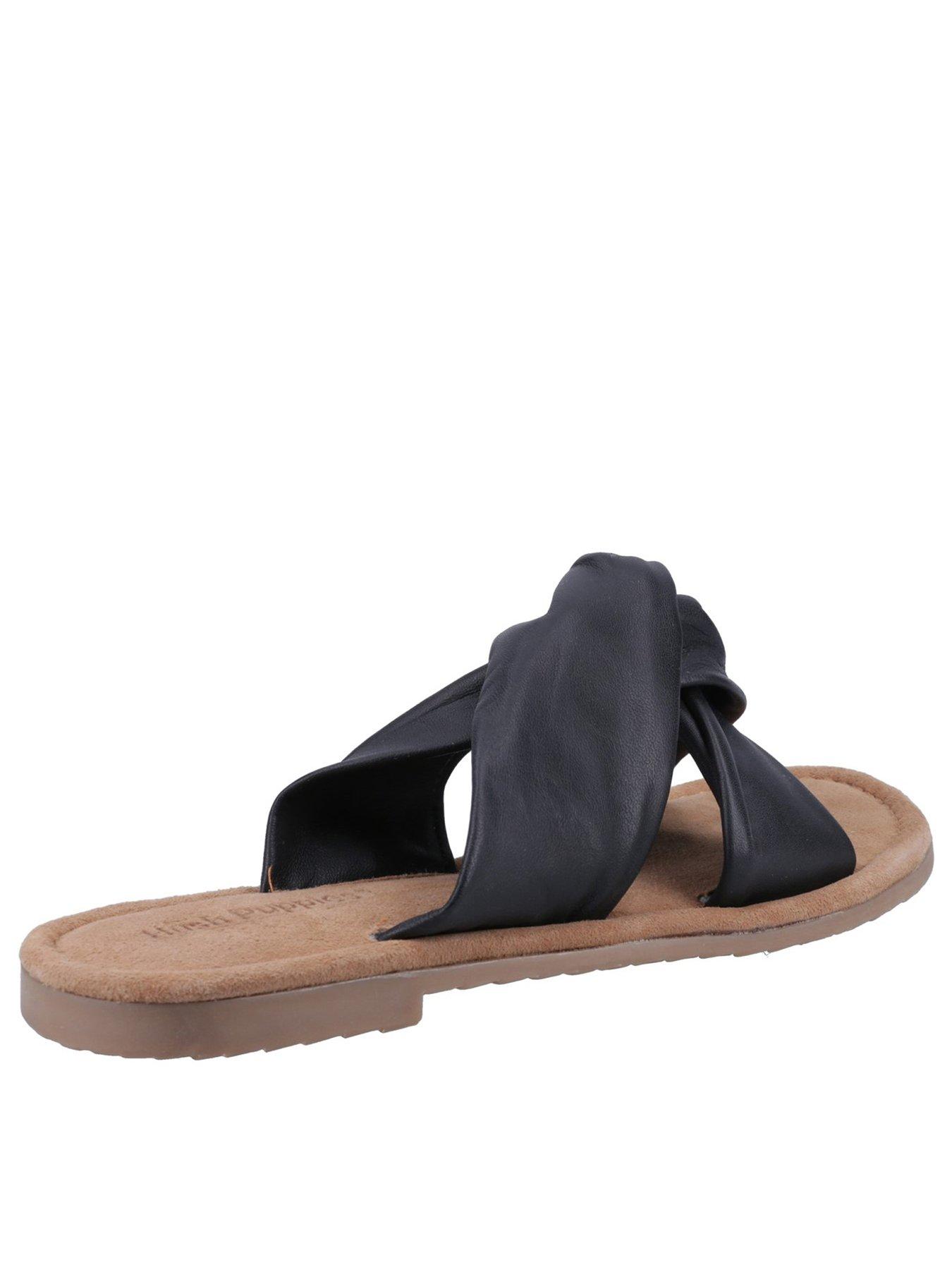 Image 3 of 4 of Hush Puppies Amy Wide Fit Sandal - Black