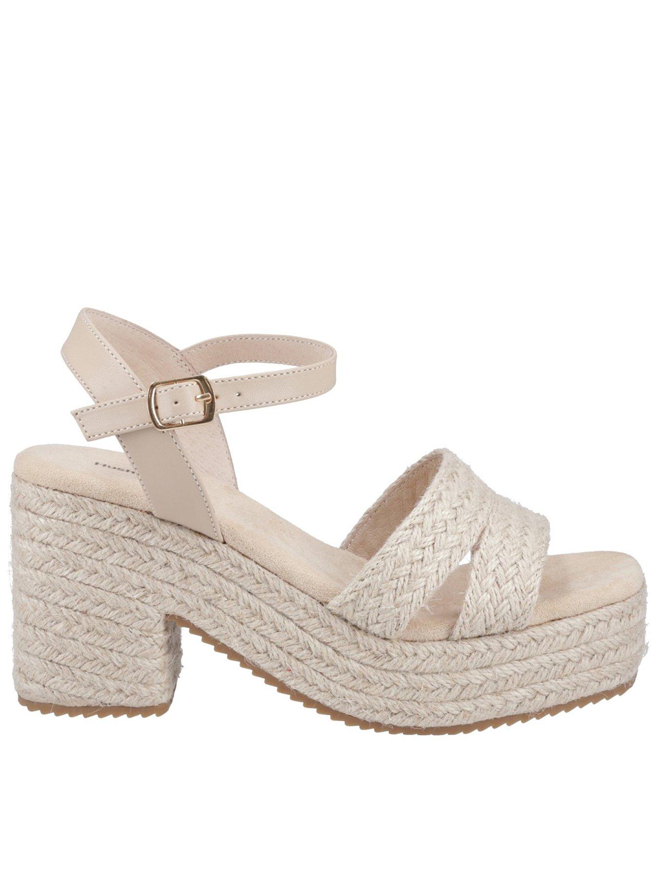 Hush Puppies Jamelia Espadrille Heel - Off White