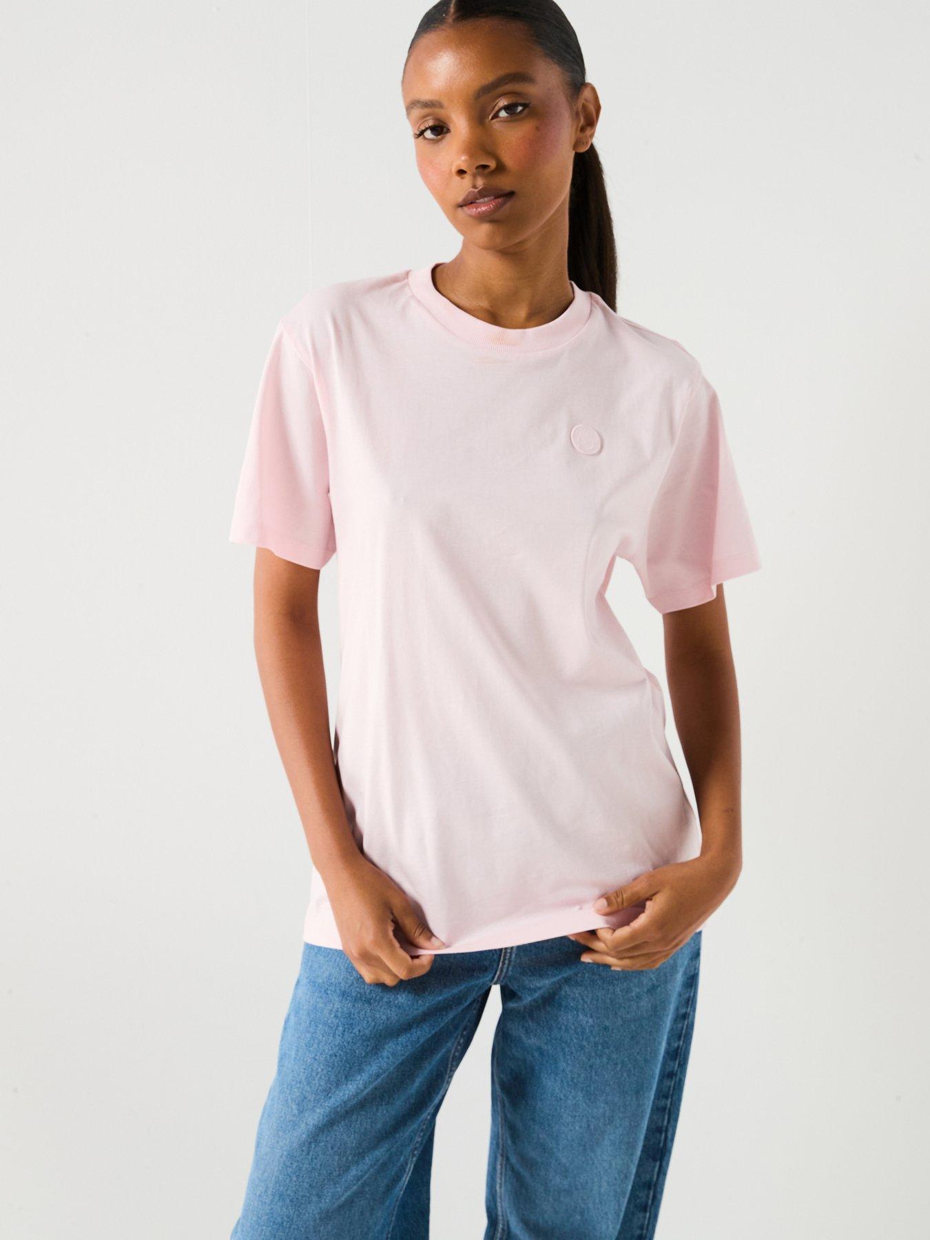 HUGO Vintage Logo Relaxed Fit T-Shirt - Light/Pastel Pink