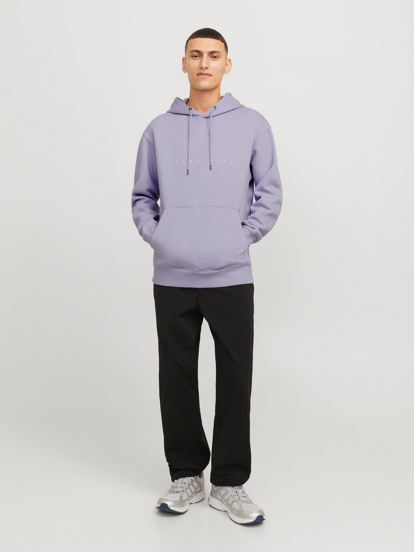 Image 3 of 6 of Jack & Jones Star Hoodie - Light Purple