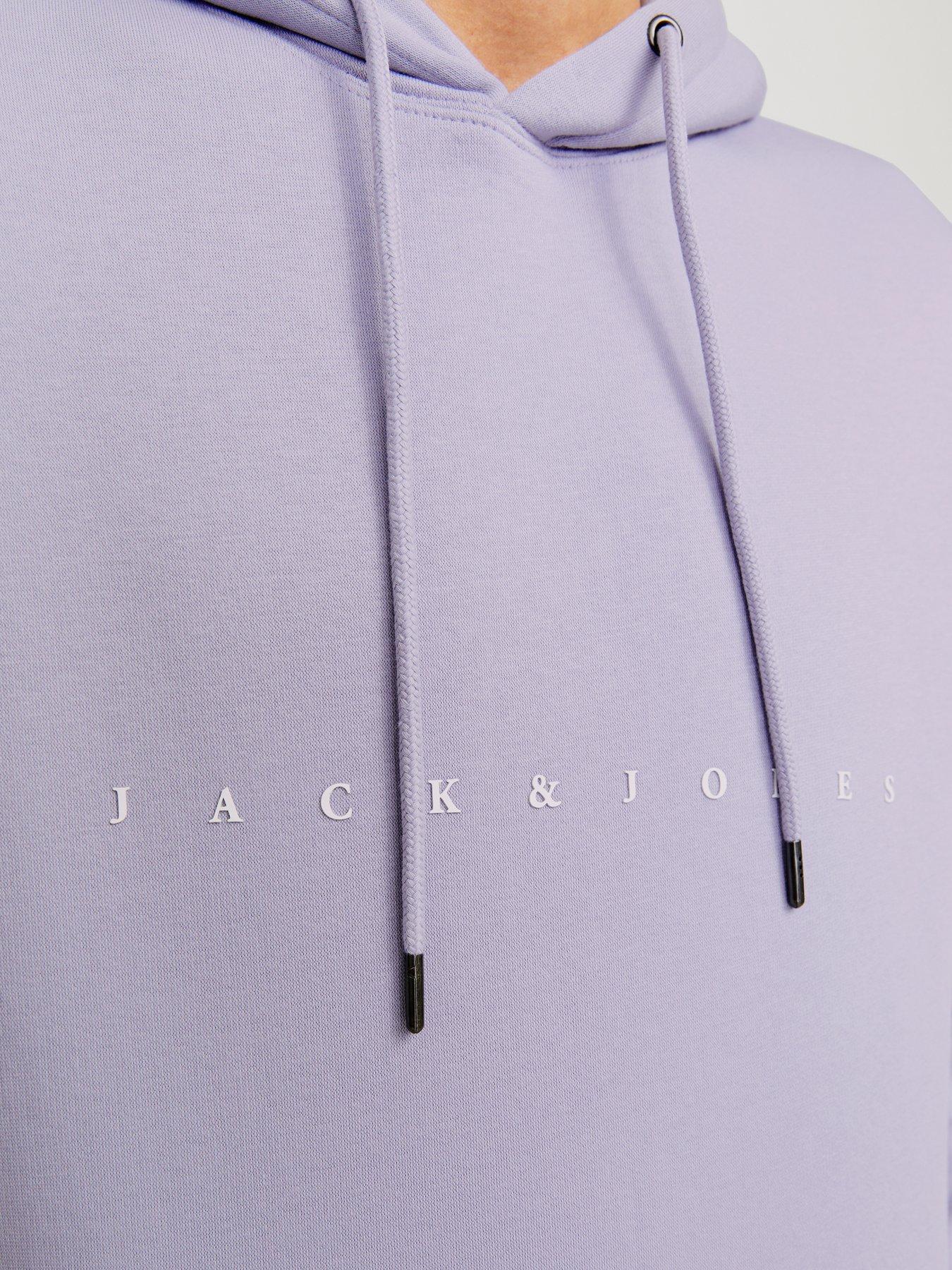Image 4 of 6 of Jack & Jones Star Hoodie - Light Purple