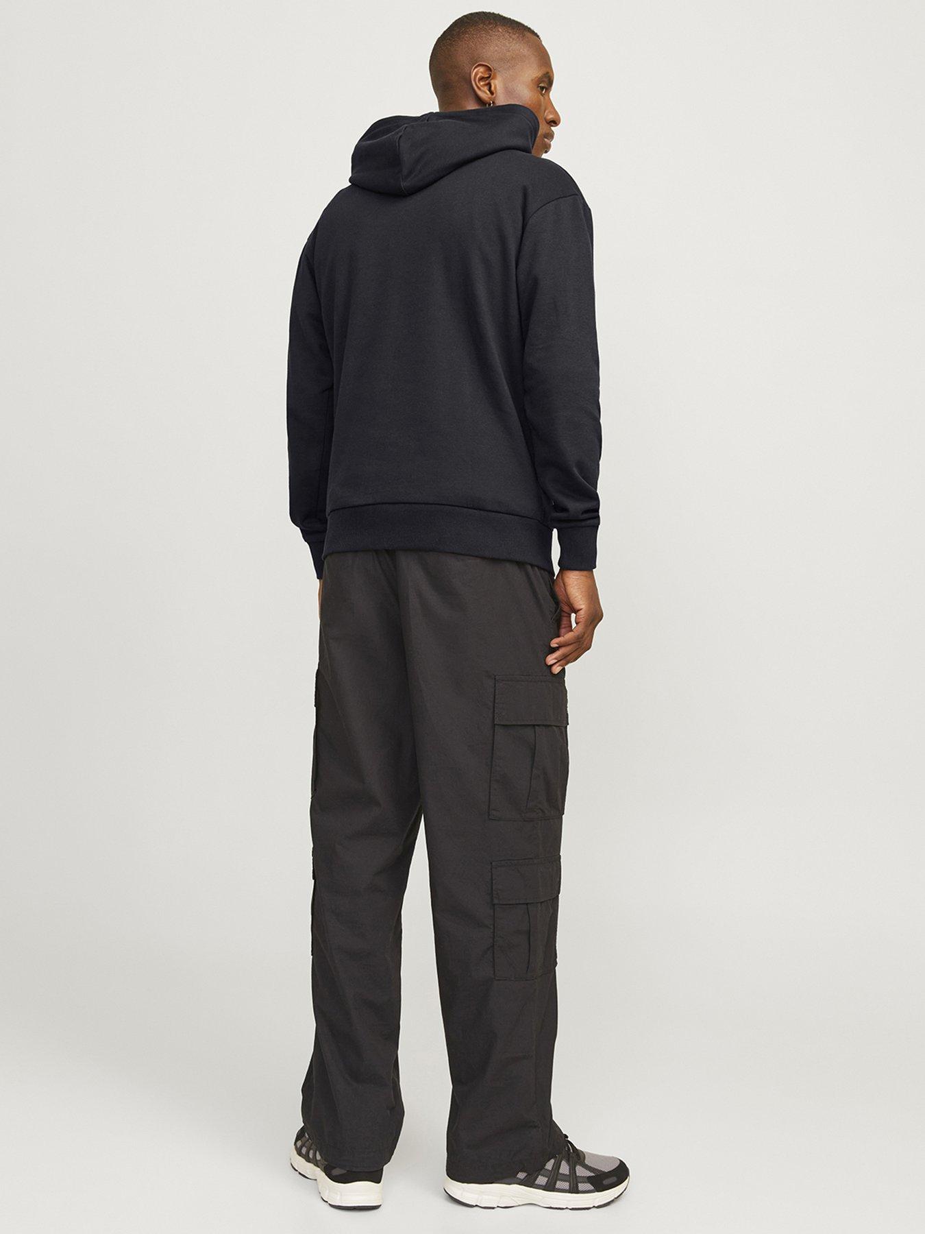 Image 2 of 6 of Jack & Jones Caleb Varsity Hoodie - Black