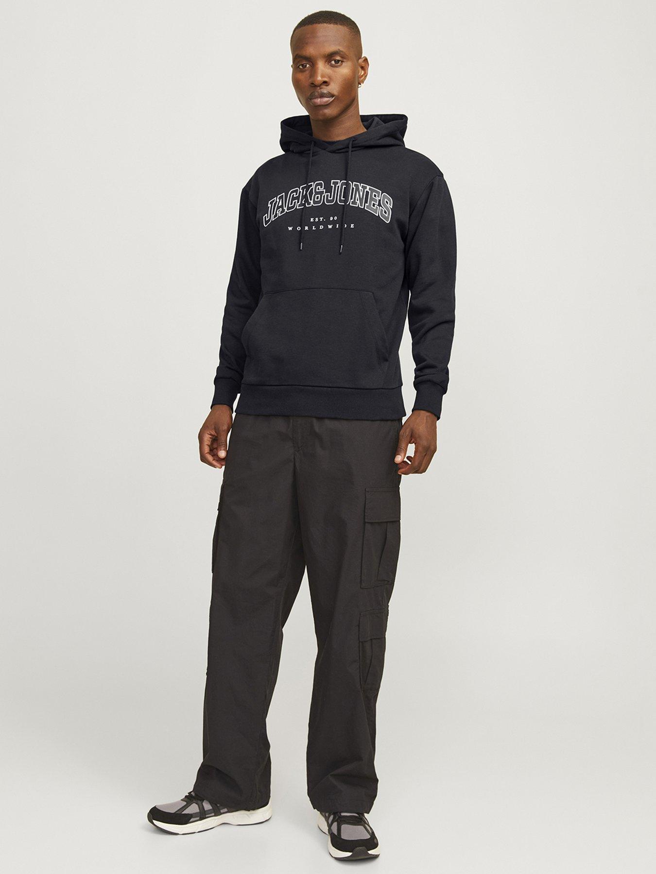 Image 3 of 6 of Jack & Jones Caleb Varsity Hoodie - Black