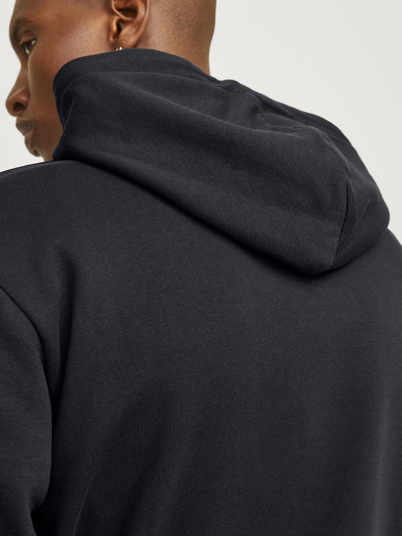 Image 6 of 6 of Jack & Jones Caleb Varsity Hoodie - Black