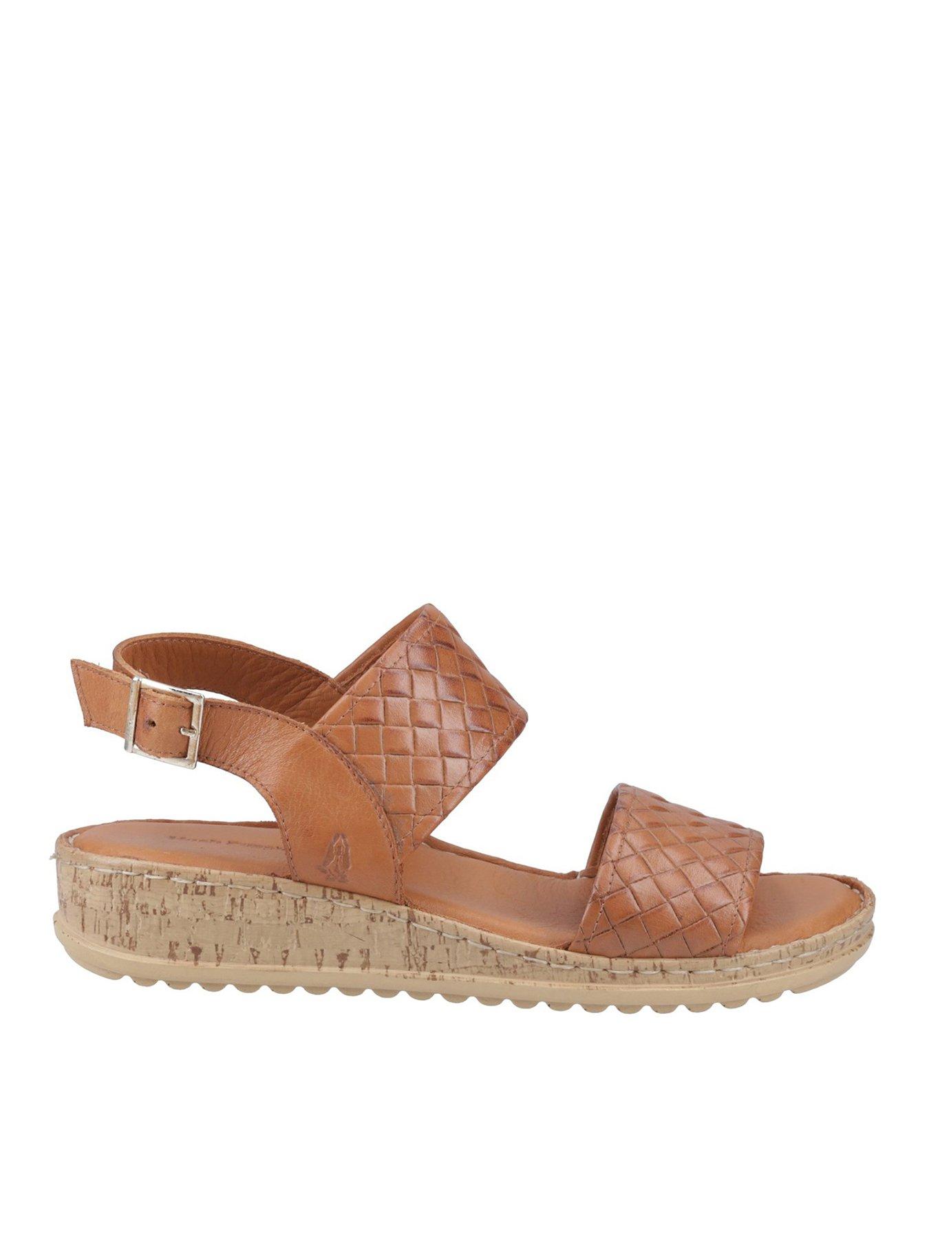 Image 1 of 5 of Hush Puppies Ebony Wide Fit Sandal - Tan