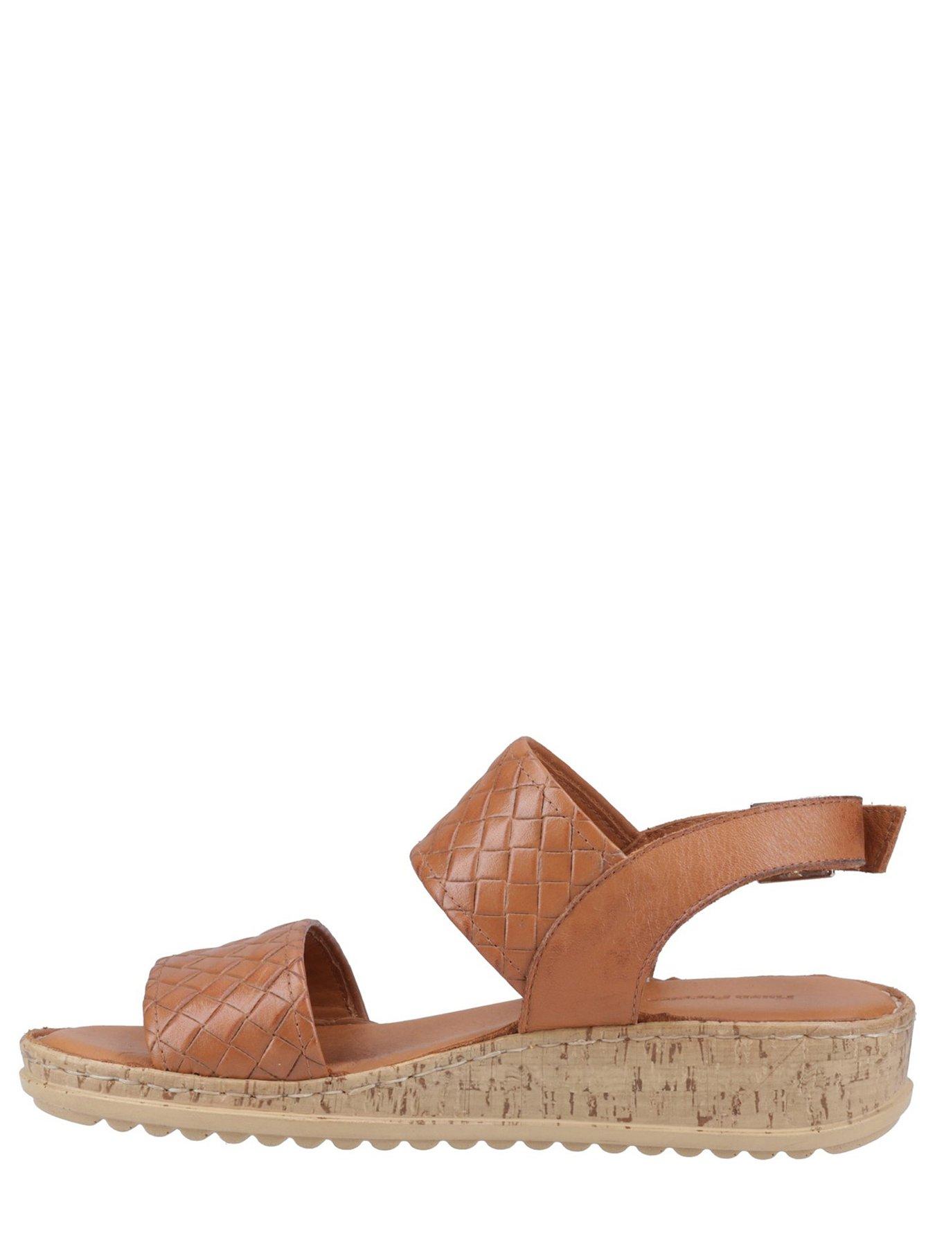 Image 4 of 5 of Hush Puppies Ebony Wide Fit Sandal - Tan