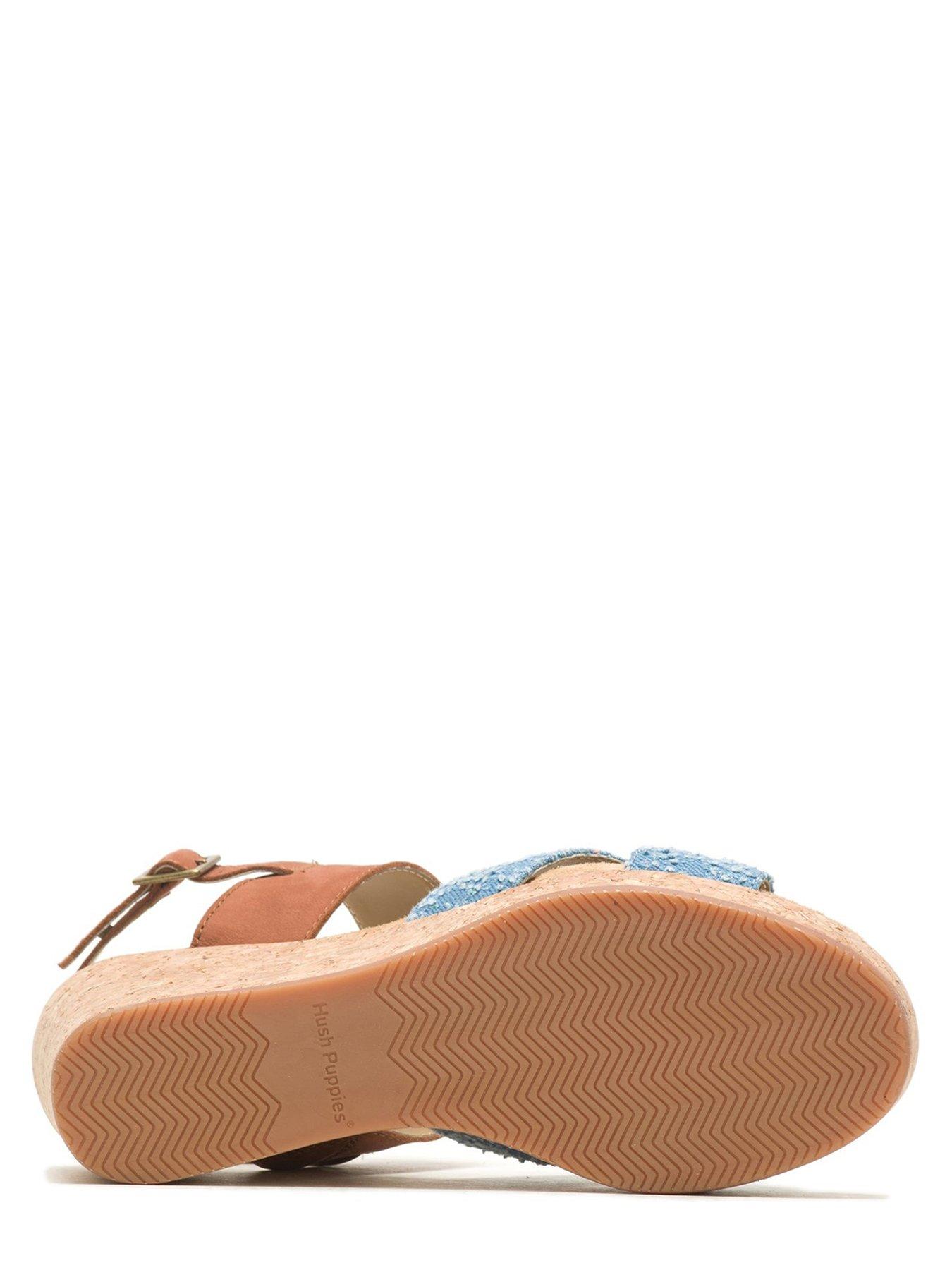 Image 5 of 6 of Hush Puppies Willow Cross Strap Wedge Sandal - Denim