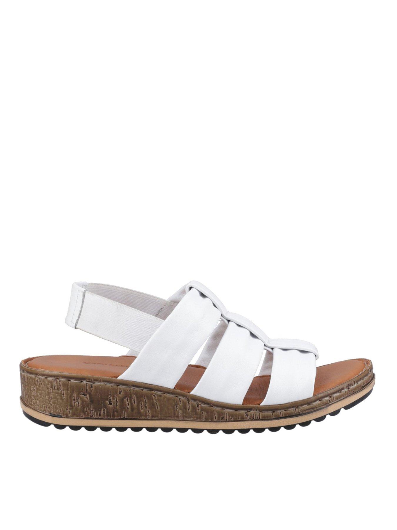 Image 1 of 5 of Hush Puppies Eden Gladiator Sandal - White