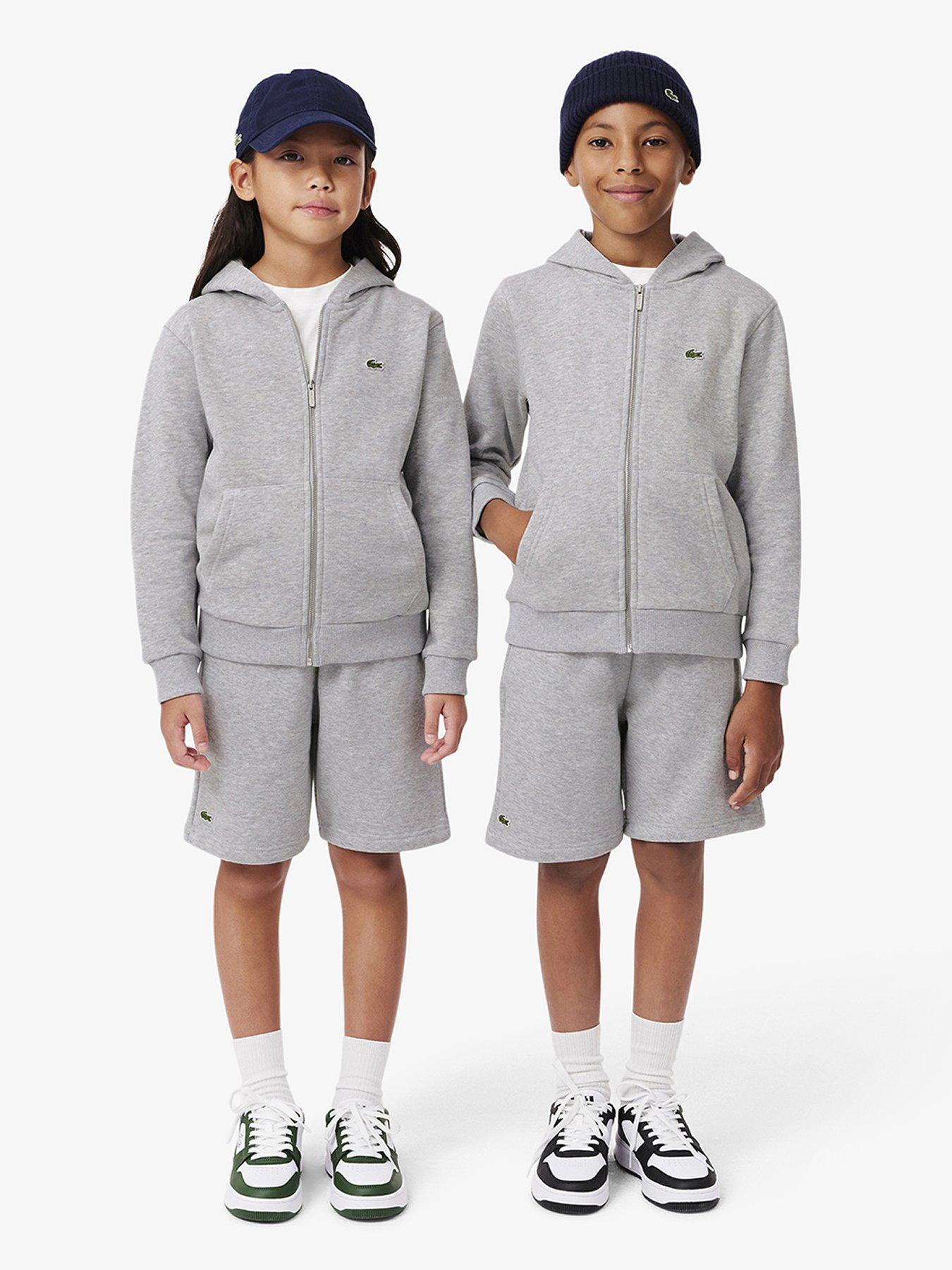 lacoste-kids-fleece-shorts-grey