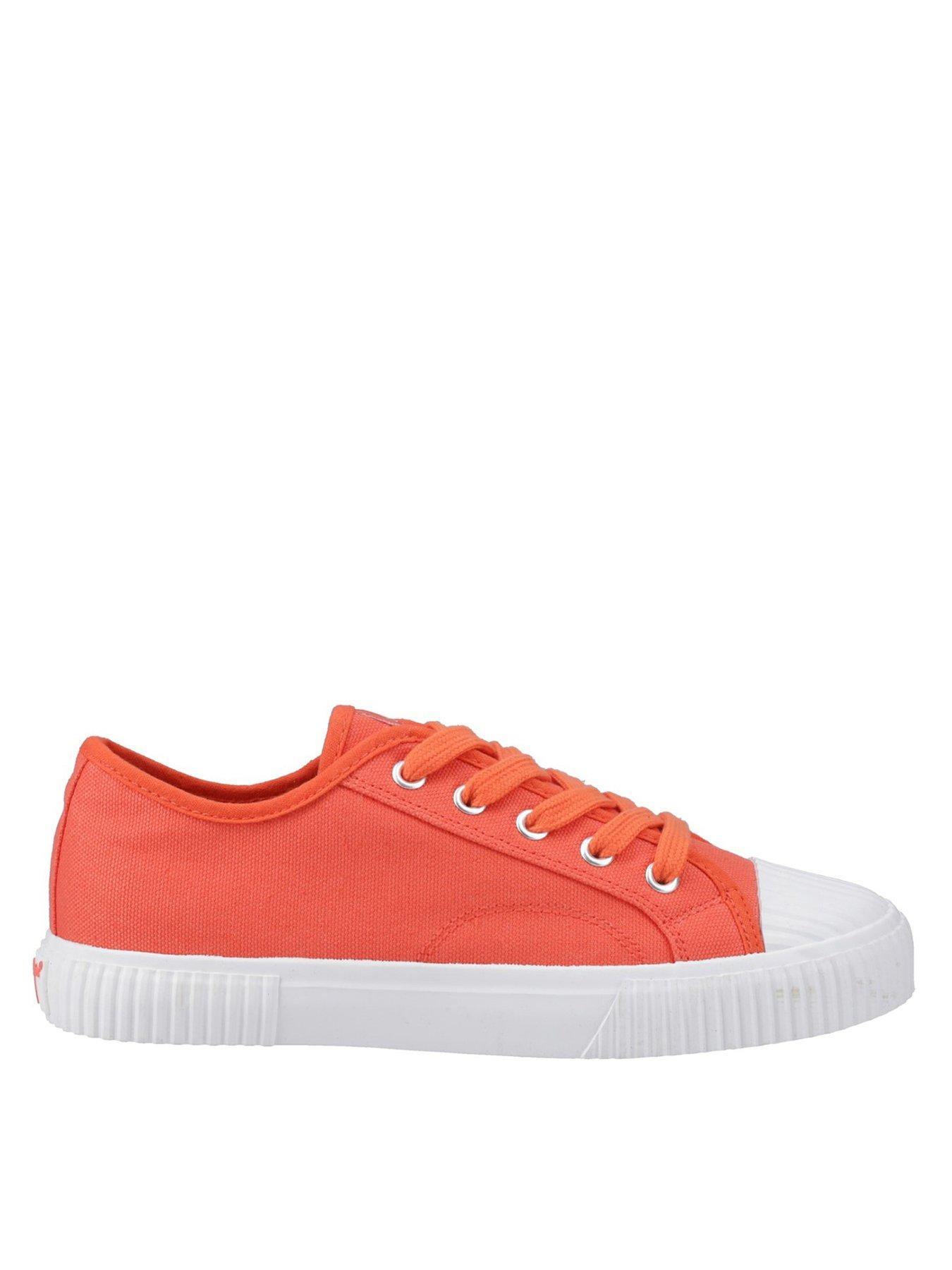Hush Puppies Freya Canvas Trainer - Orange