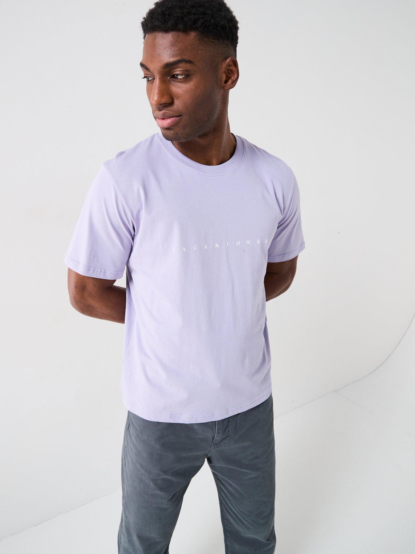 Image 5 of 5 of Jack & Jones Star T-Shirt - Light Purple