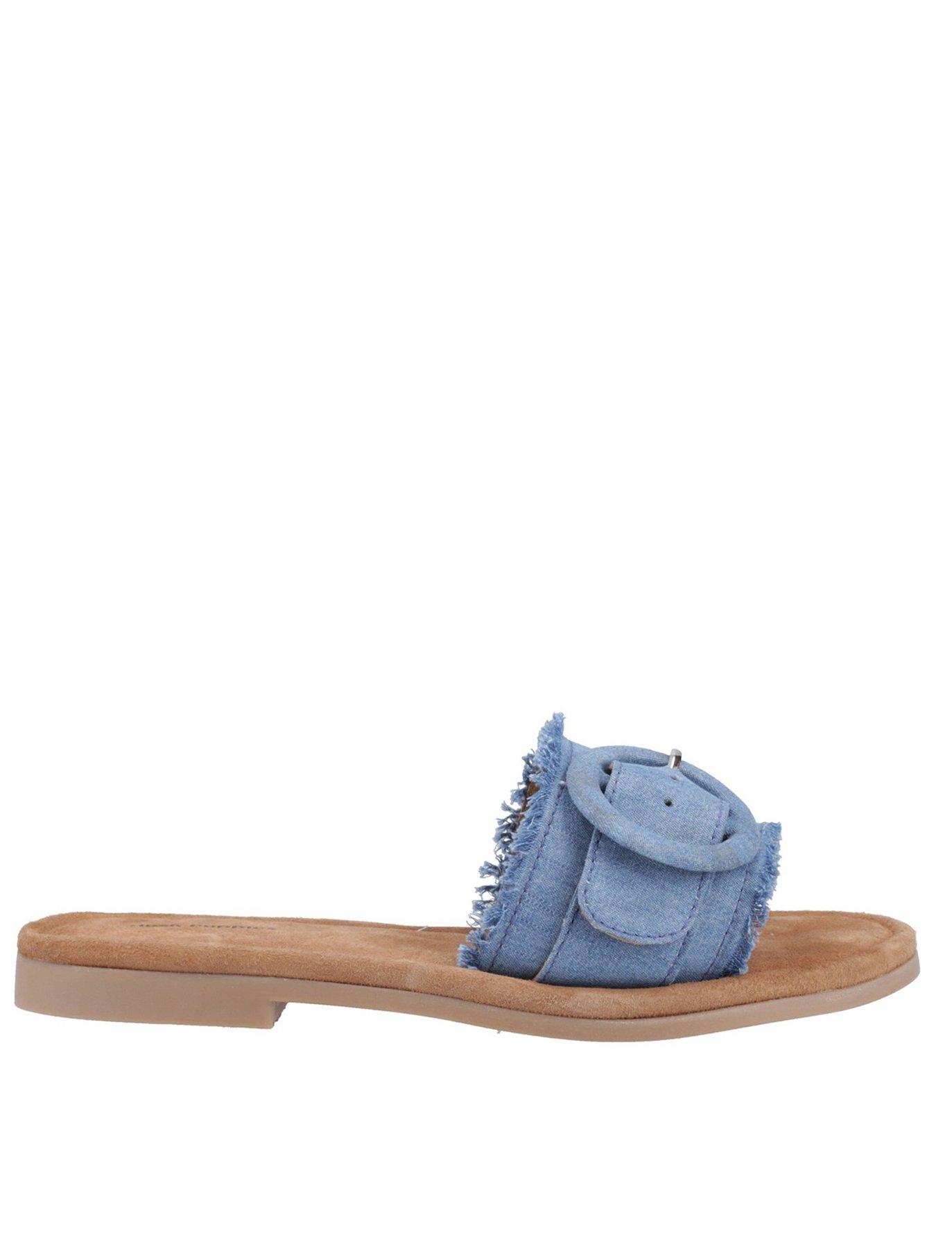 Hush Puppies Hayley Buckle Slide - Denim