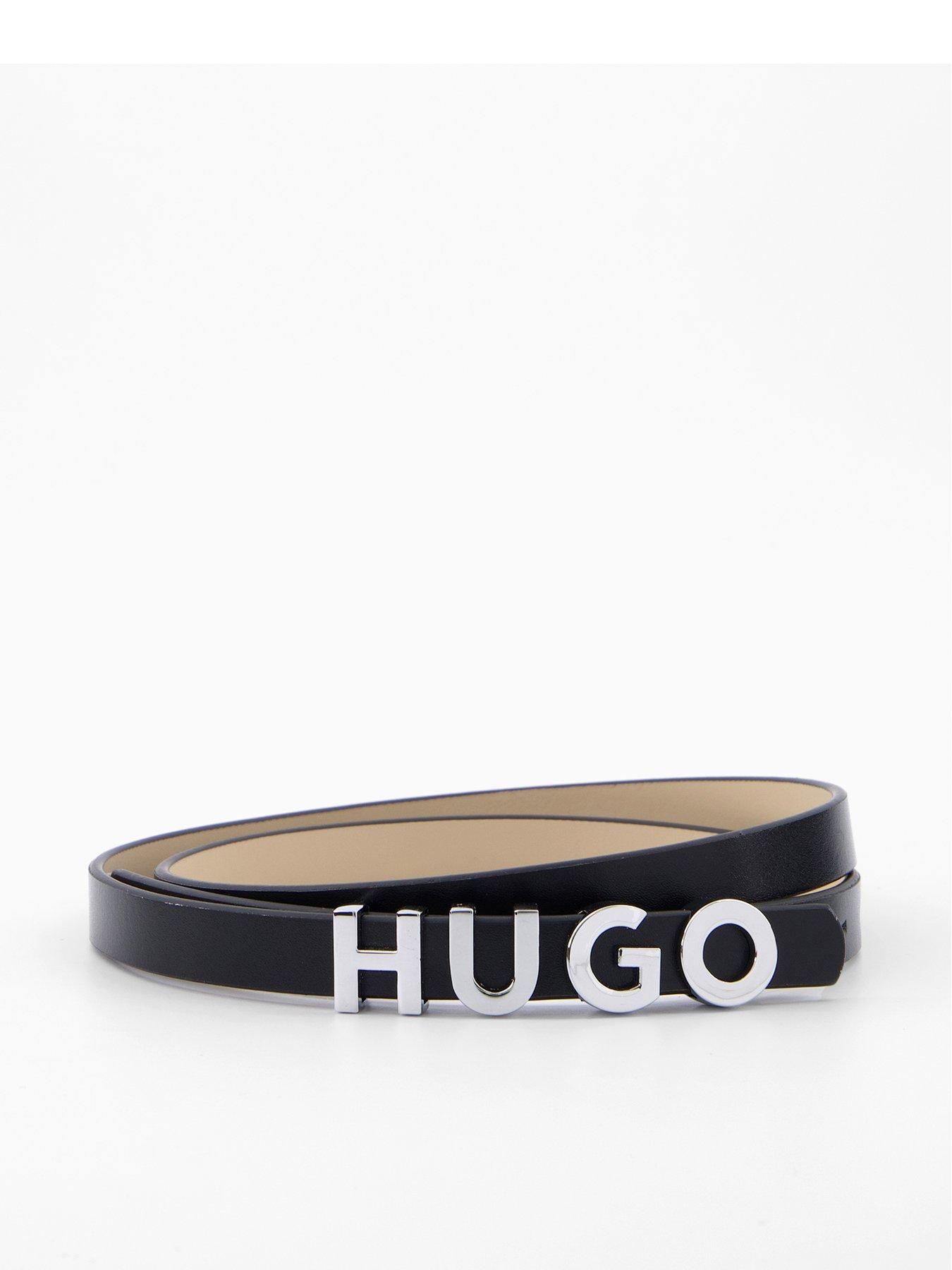 HUGO Zula Logo Belt- Black