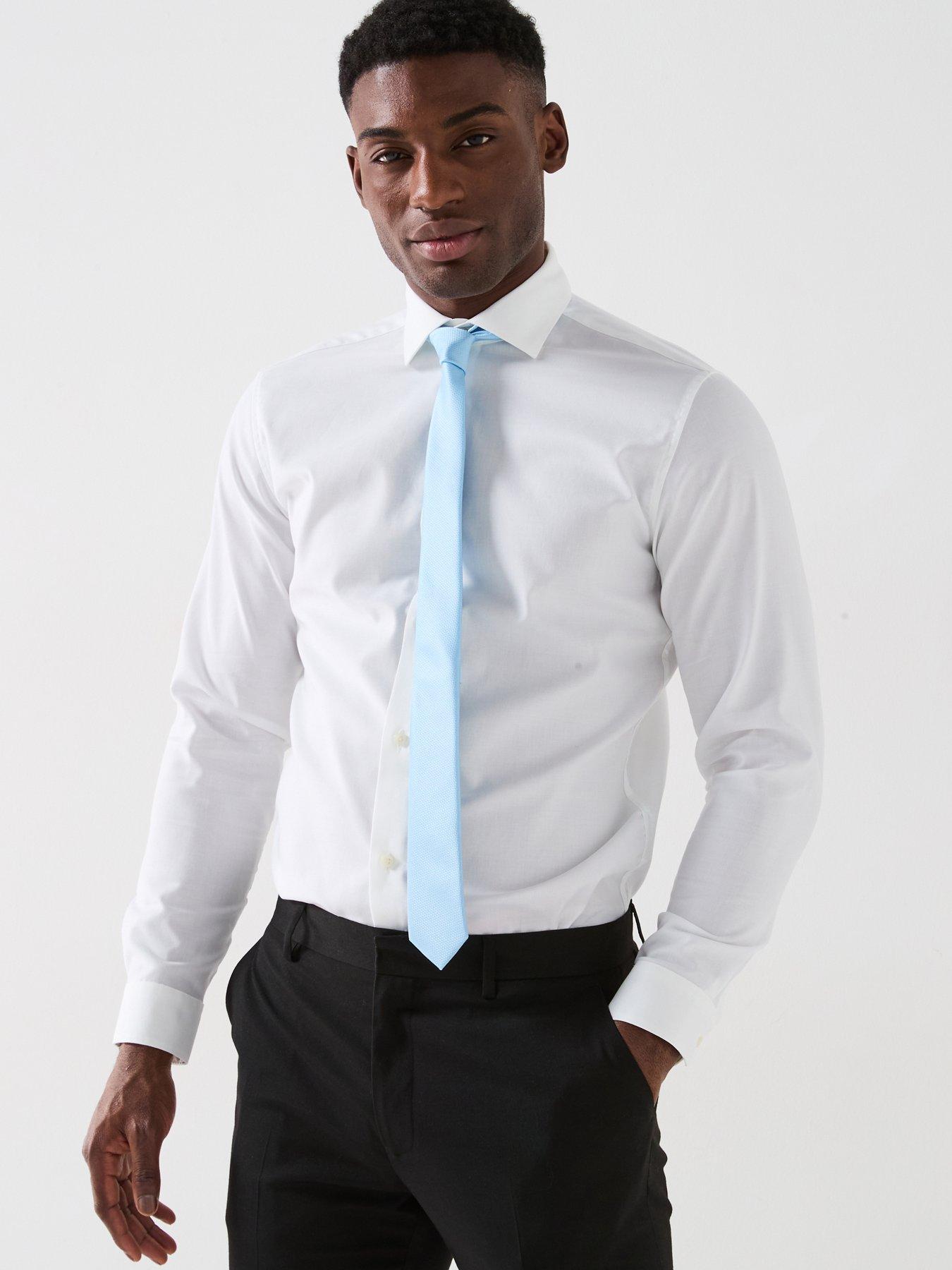undefined Long Sleeve Non Iron Shirt - White