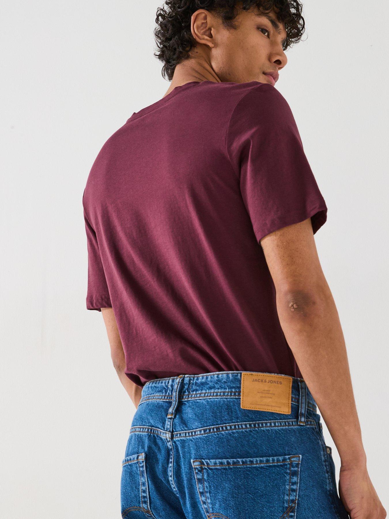 Image 4 of 5 of Jack & Jones Chris Relaxed Straight Fit Jeans - Mid Wash