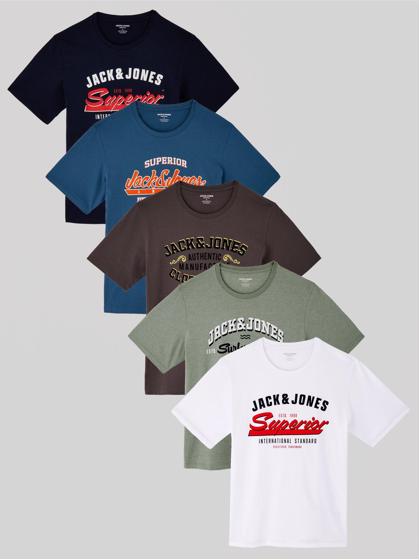 jack-jones-5-pack-chest-logo-t-shirt-multi