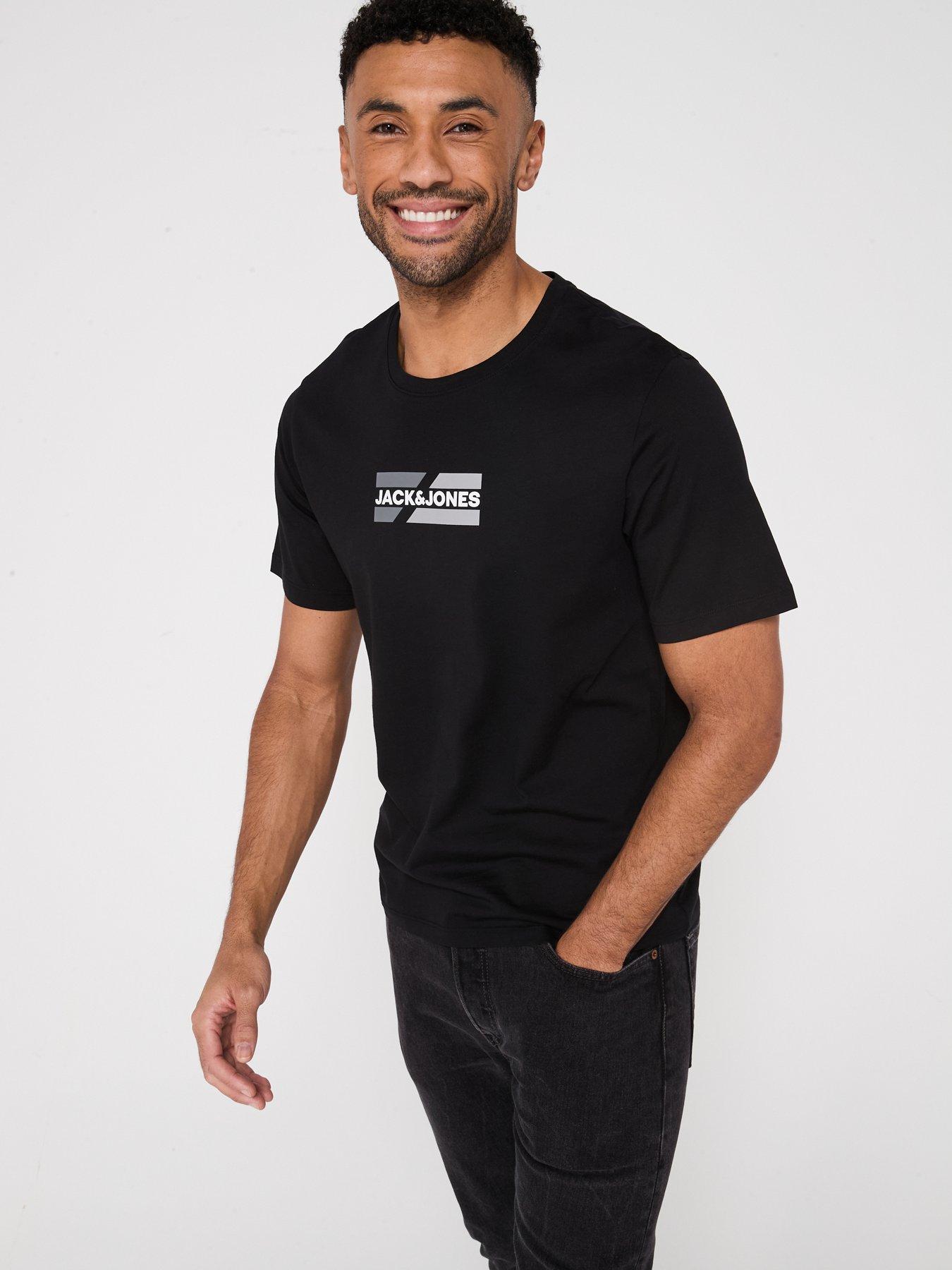 Image 2 of 4 of Jack & Jones 3-Pack Graphic Chest Logo T-Shirt - Multi