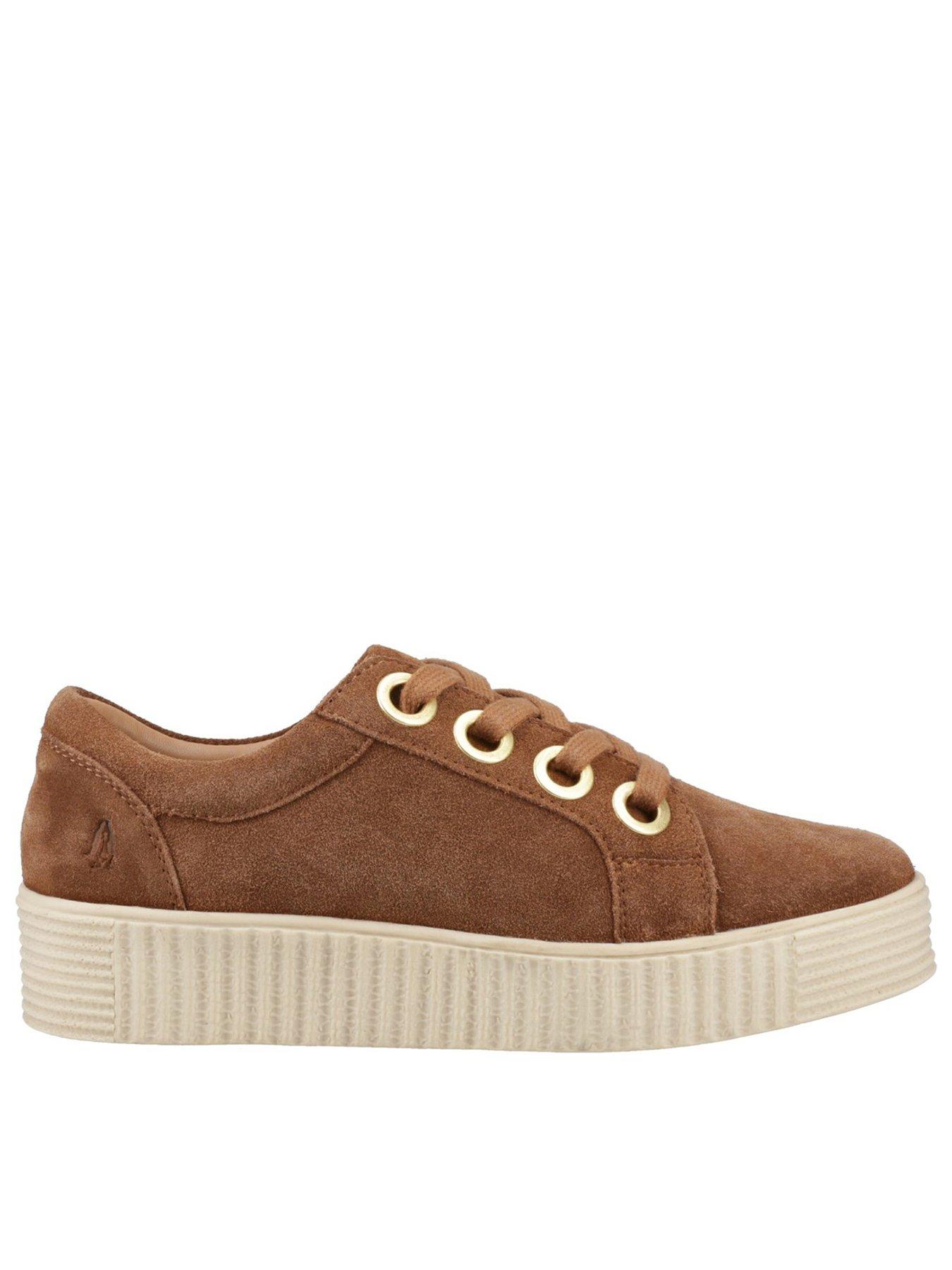 Hush Puppies Tamsin Suede Trainer - Tan