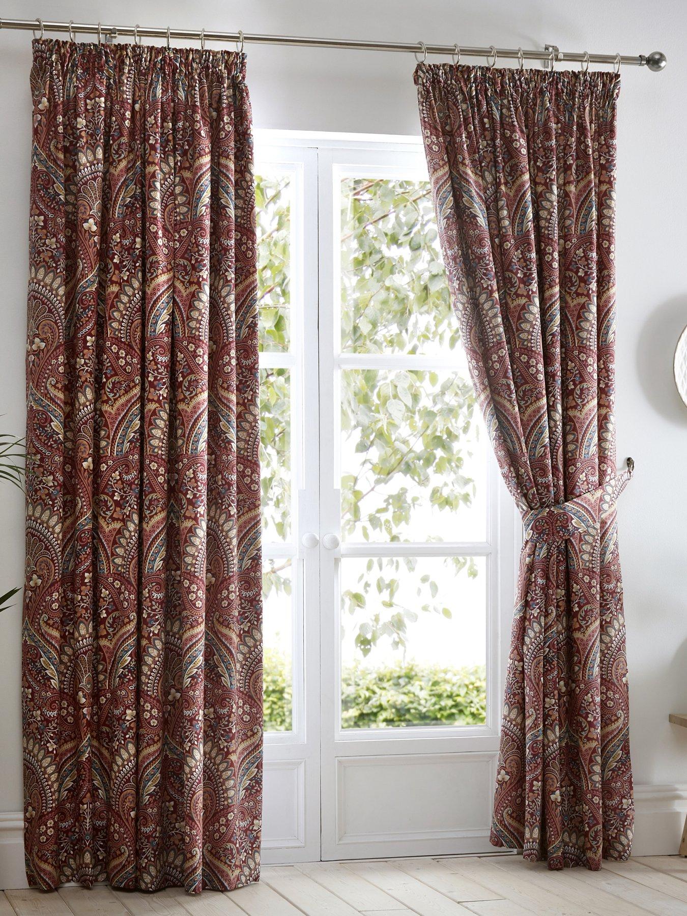 undefined Palais Pair of Pencil Pleat Curtains- 66" Width x 72" Drop (168 x 183cm)