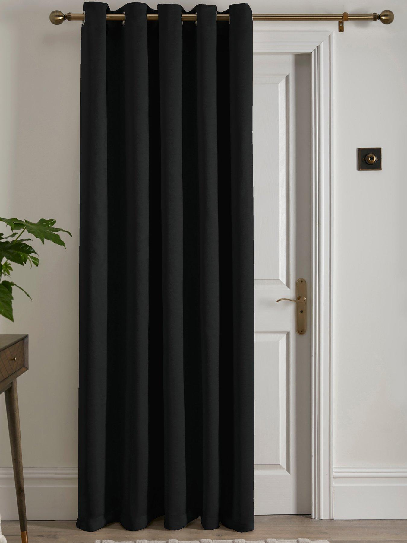 Fusion Strata Eyelet Single Panel Door Curtain- 66" Width X 84" Drop (168 X 214cm)