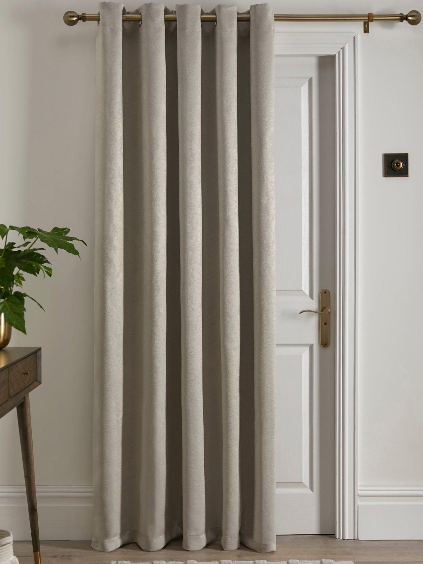 Fusion Strata Eyelet Single Panel Door Curtain- 66" Width X 84" Drop (168 X 214cm)