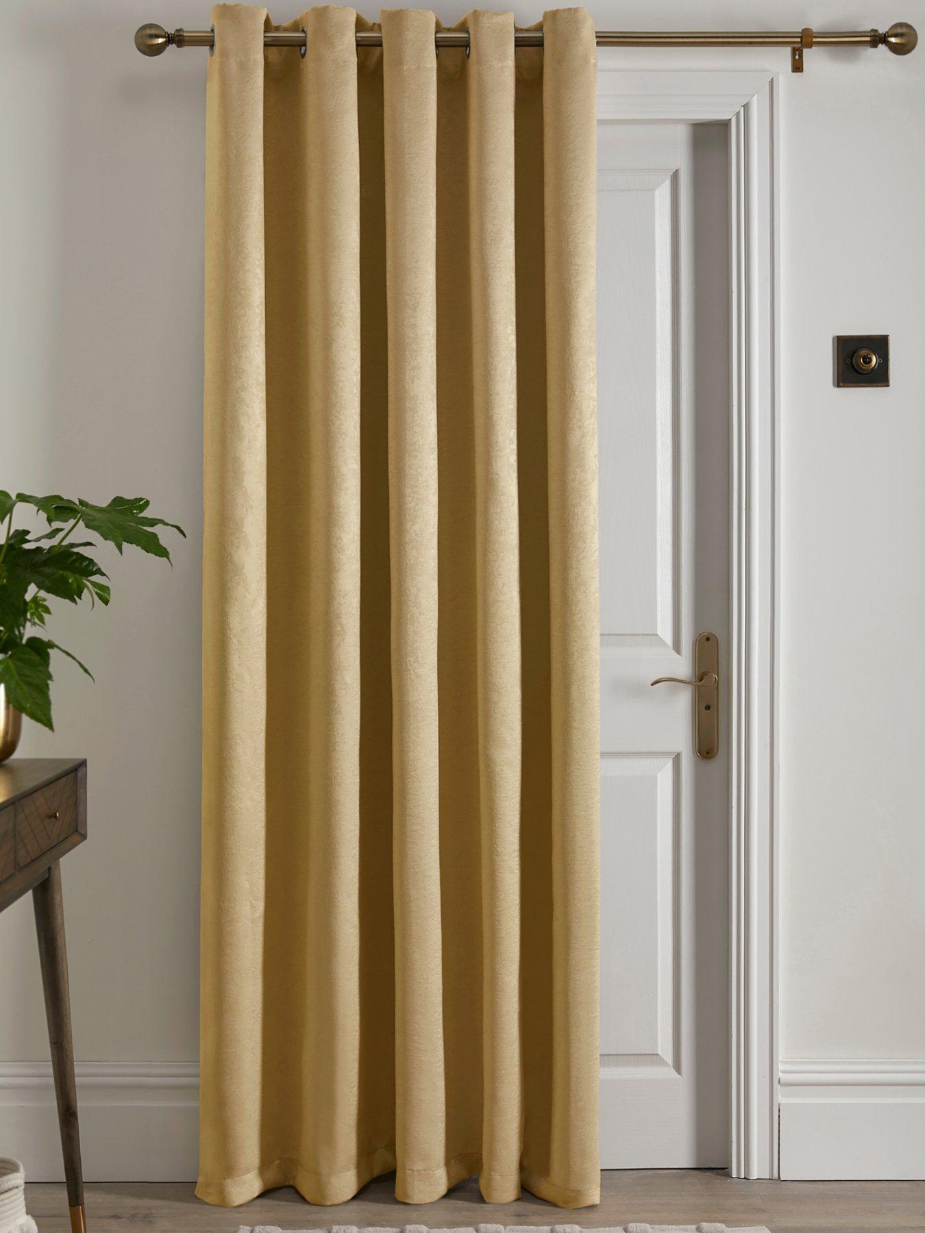 undefined Strata Eyelet Single Panel Door Curtain- 66" Width X 84" Drop (168 X 214cm)