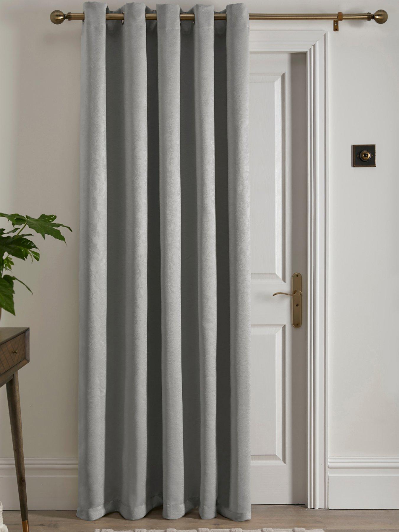 undefined Strata Eyelet Single Panel Door Curtain- 66" Width X 84" Drop (168 X 214cm)
