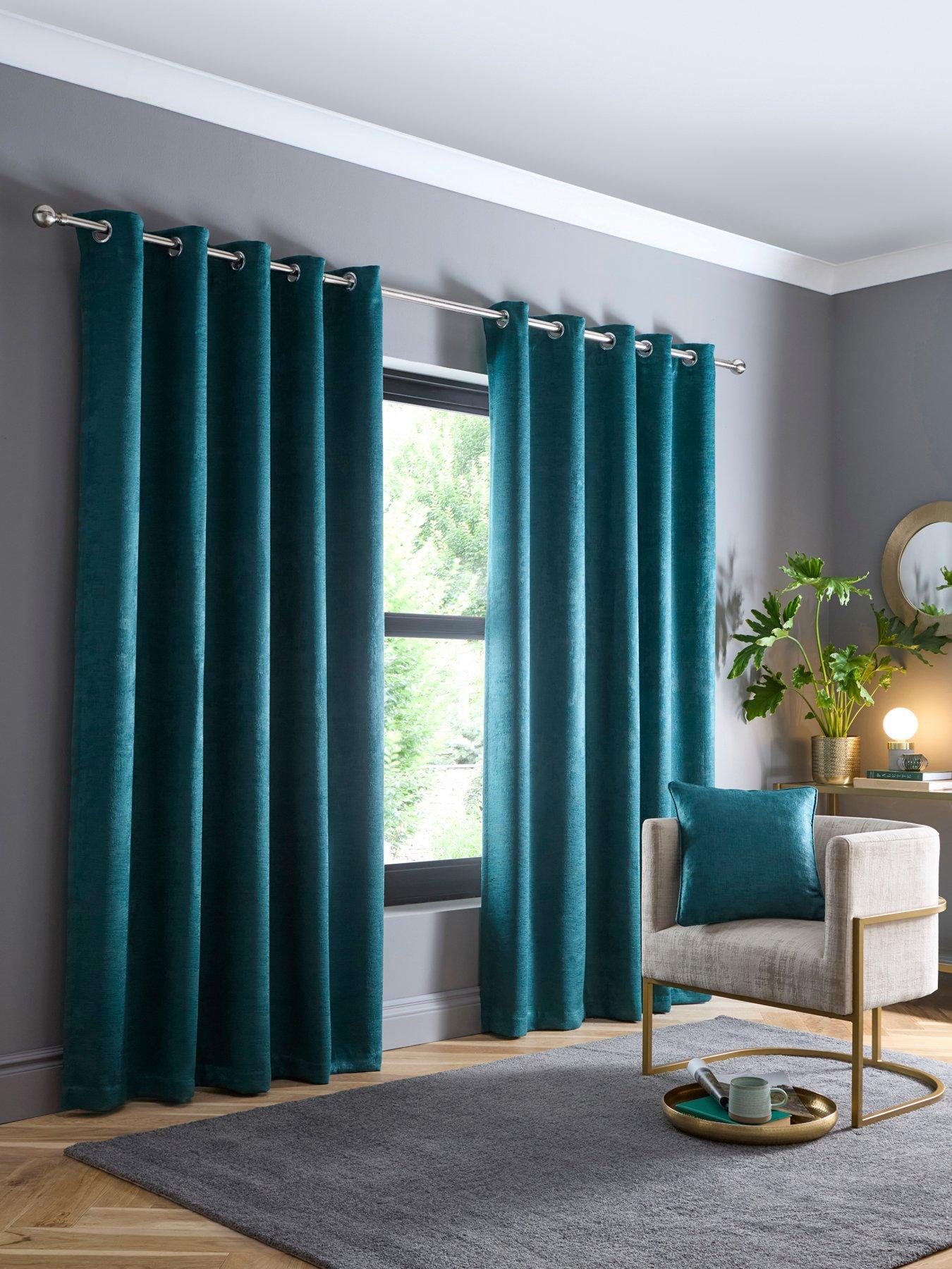 Fusion Strata Dim-Out Eyelet Curtains