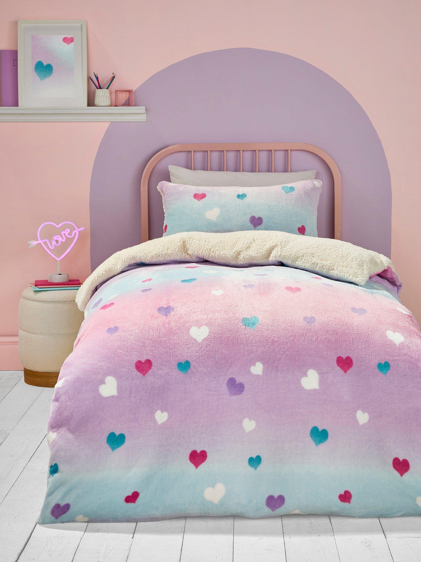 undefined Cosy Ombre Heart Duvet Cover Set