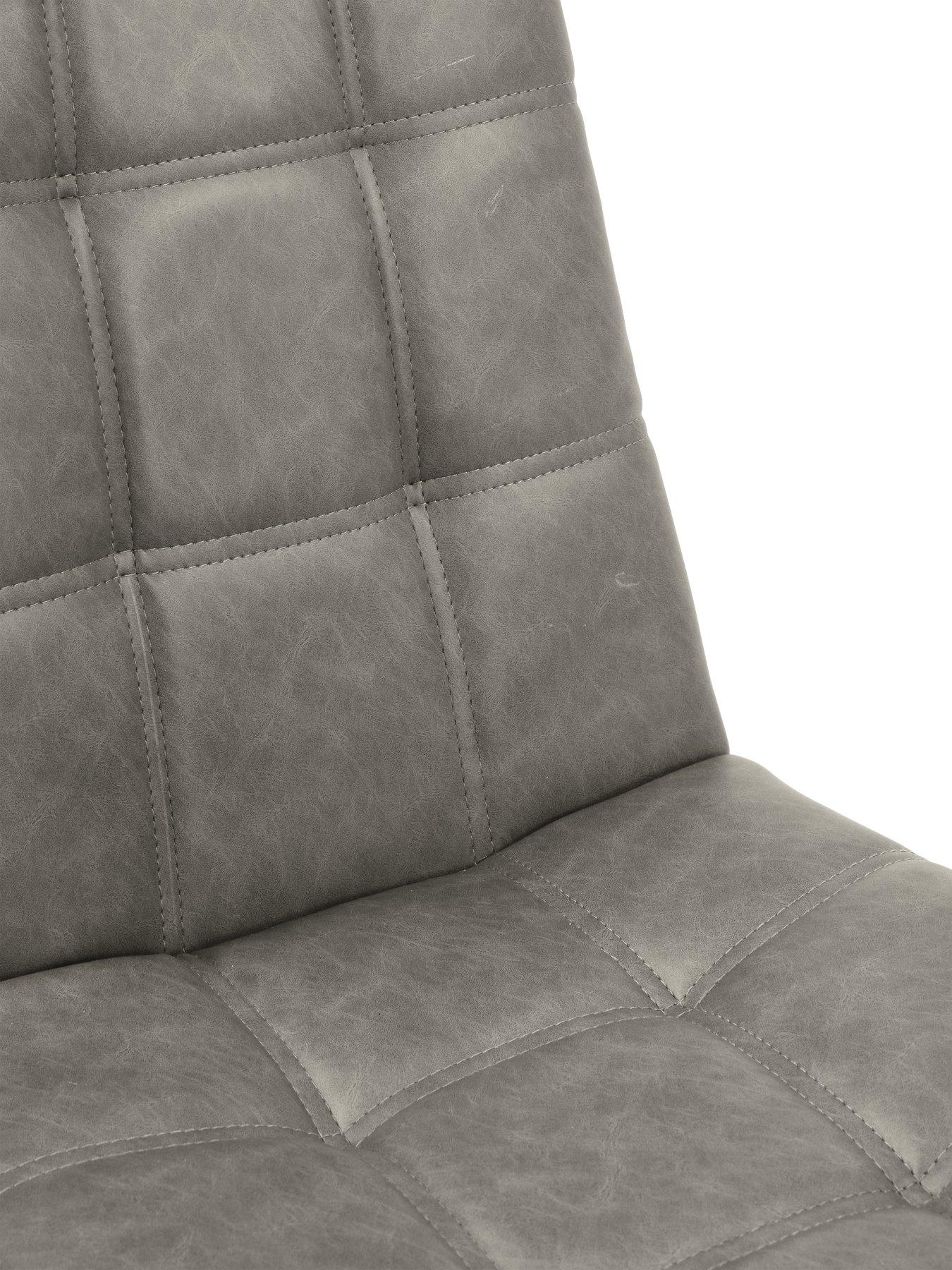 Image 5 of 7 of Very Home Harlem 180 cm Mid Oak&nbsp;Dining Table + 6 Harlem Grey Chairs -&nbsp;FSC&reg; Certified