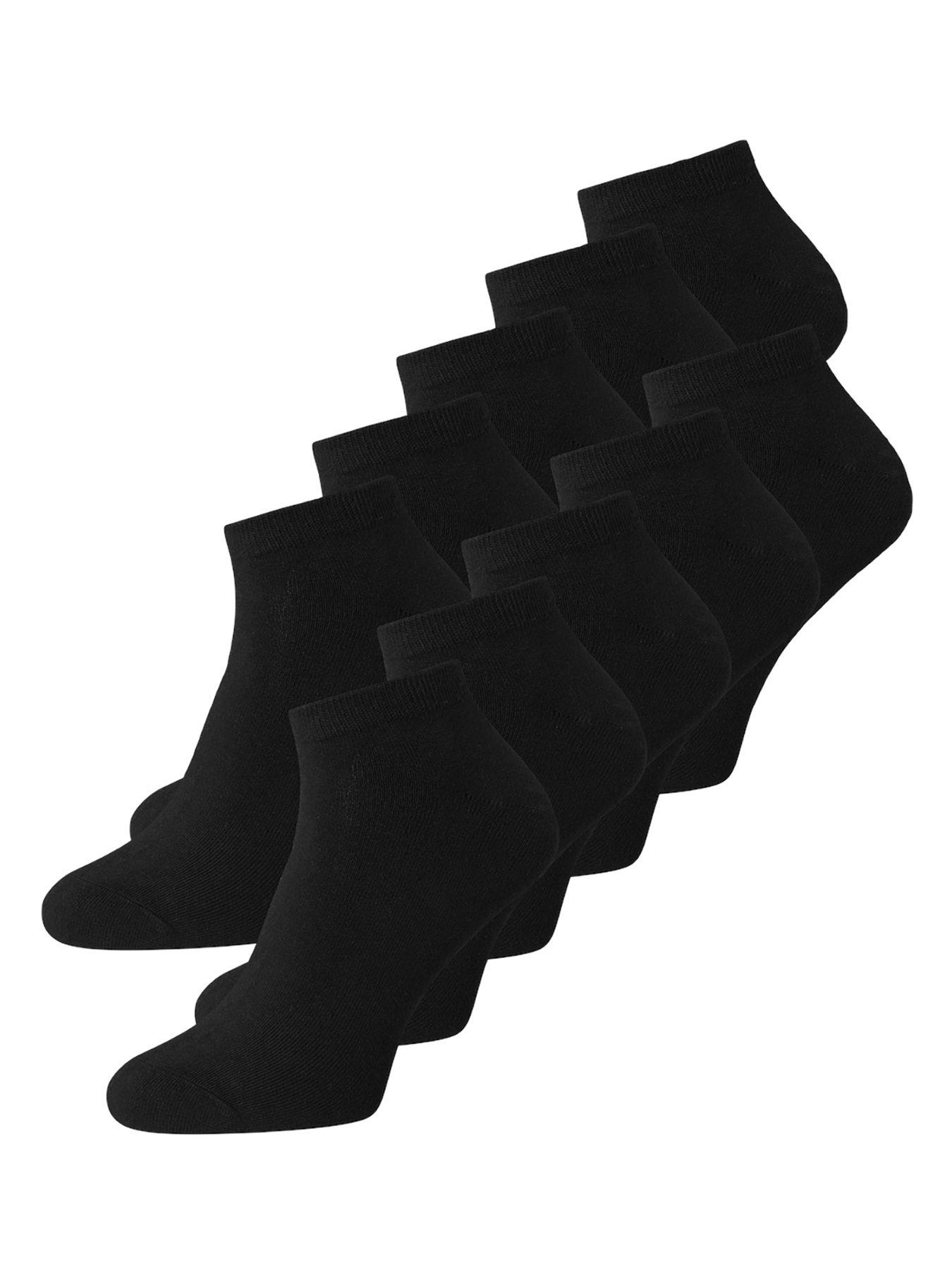 Image 1 of 2 of Jack & Jones Jack &amp; Jones Dongo 10 Pack Crew Socks - Black