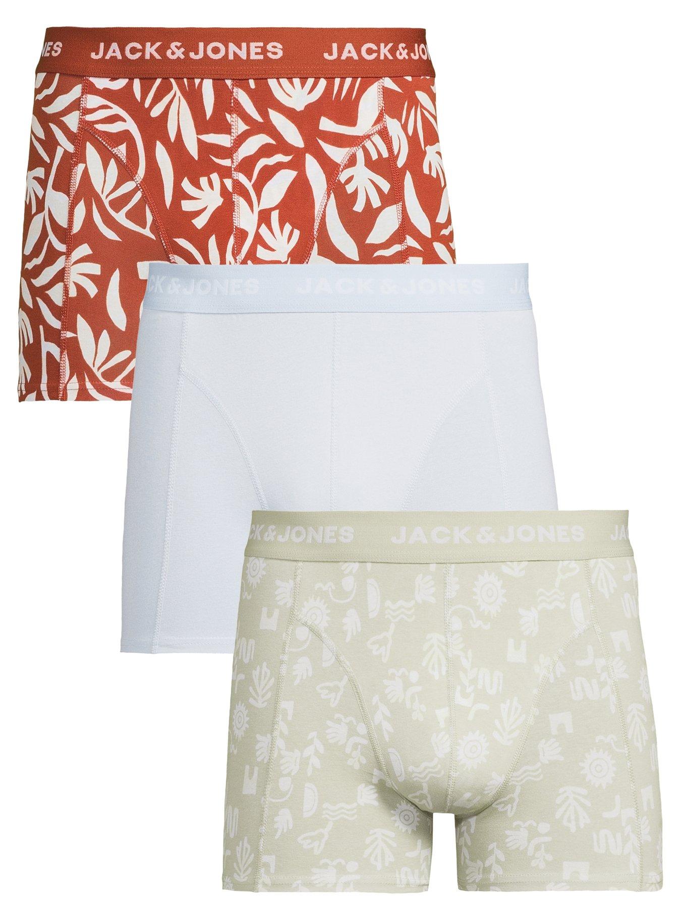 Image 1 of 3 of Jack & Jones Coral 3 Pack Trunks - Desert Sage