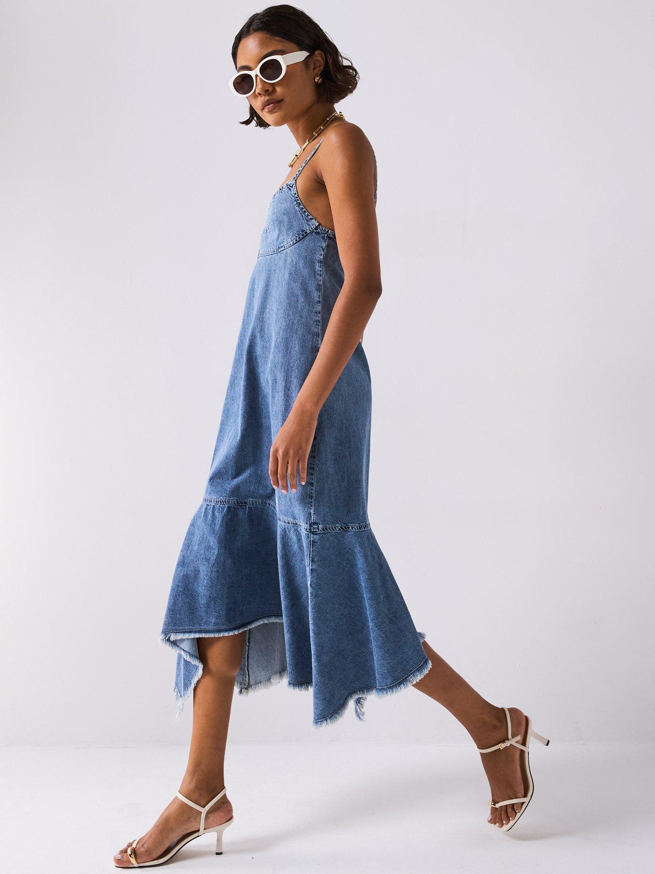 Image 5 of 6 of Moschino Jeans Lightweight Denim Dress - Blue