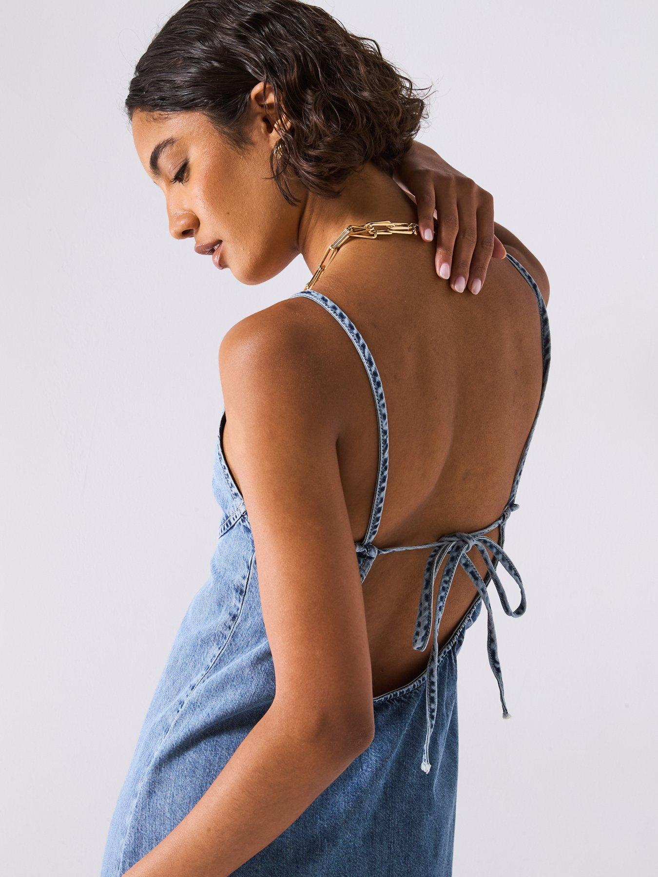 Image 6 of 6 of Moschino Jeans Lightweight Denim Dress - Blue