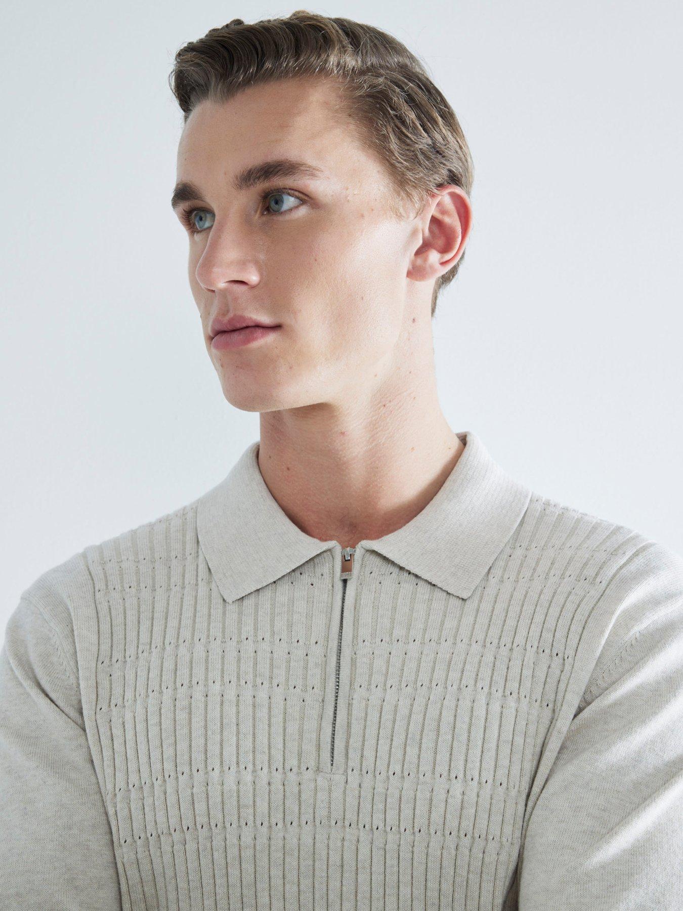 river-island-long-sleeve-textured-knitted-polo-shirtoutfit