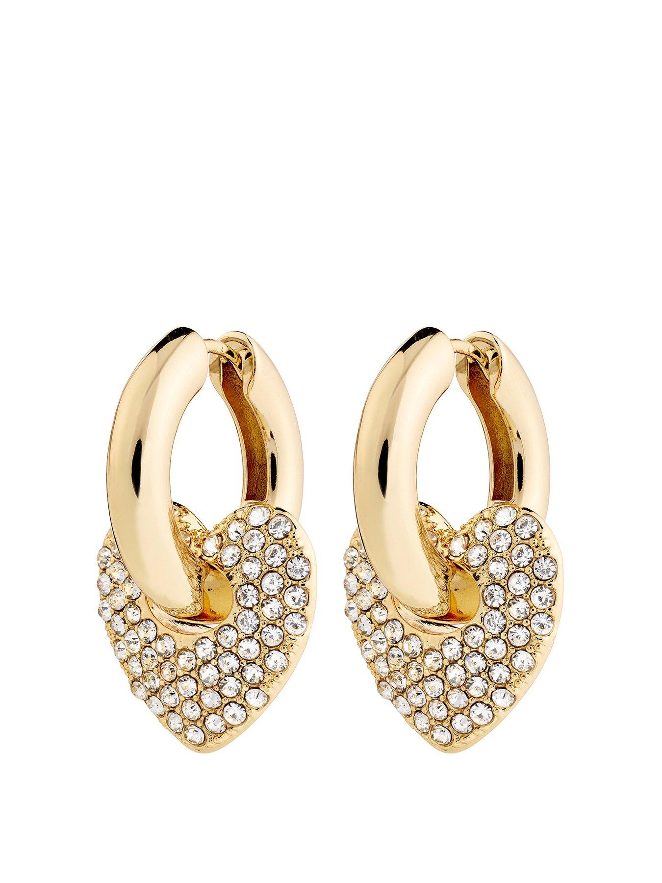 pilgrim-dunenbspcrystal-earrings-gold-plated