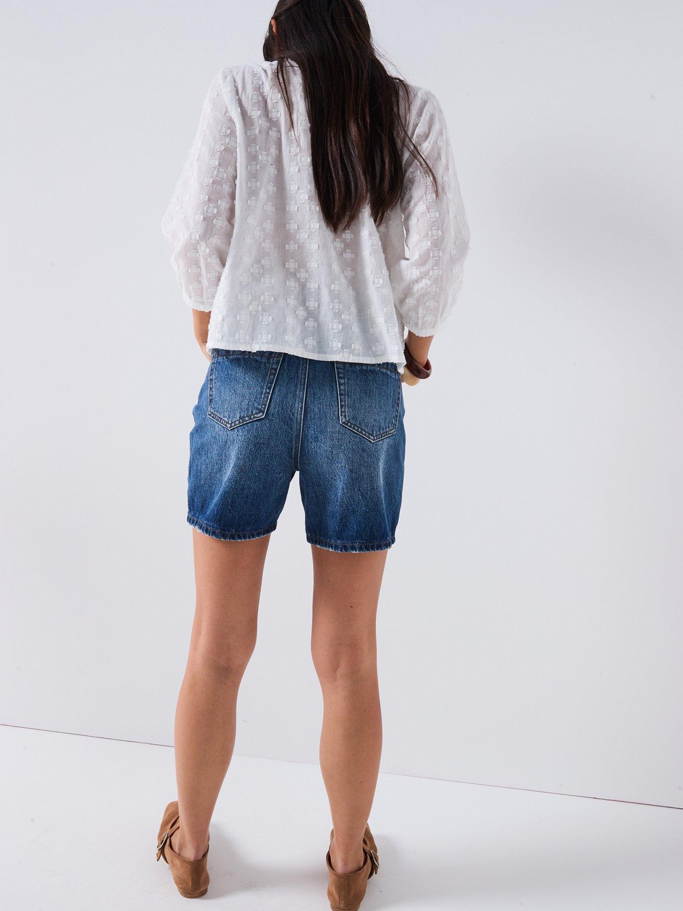 v-by-very-dobby-texture-shirt-whitedetail