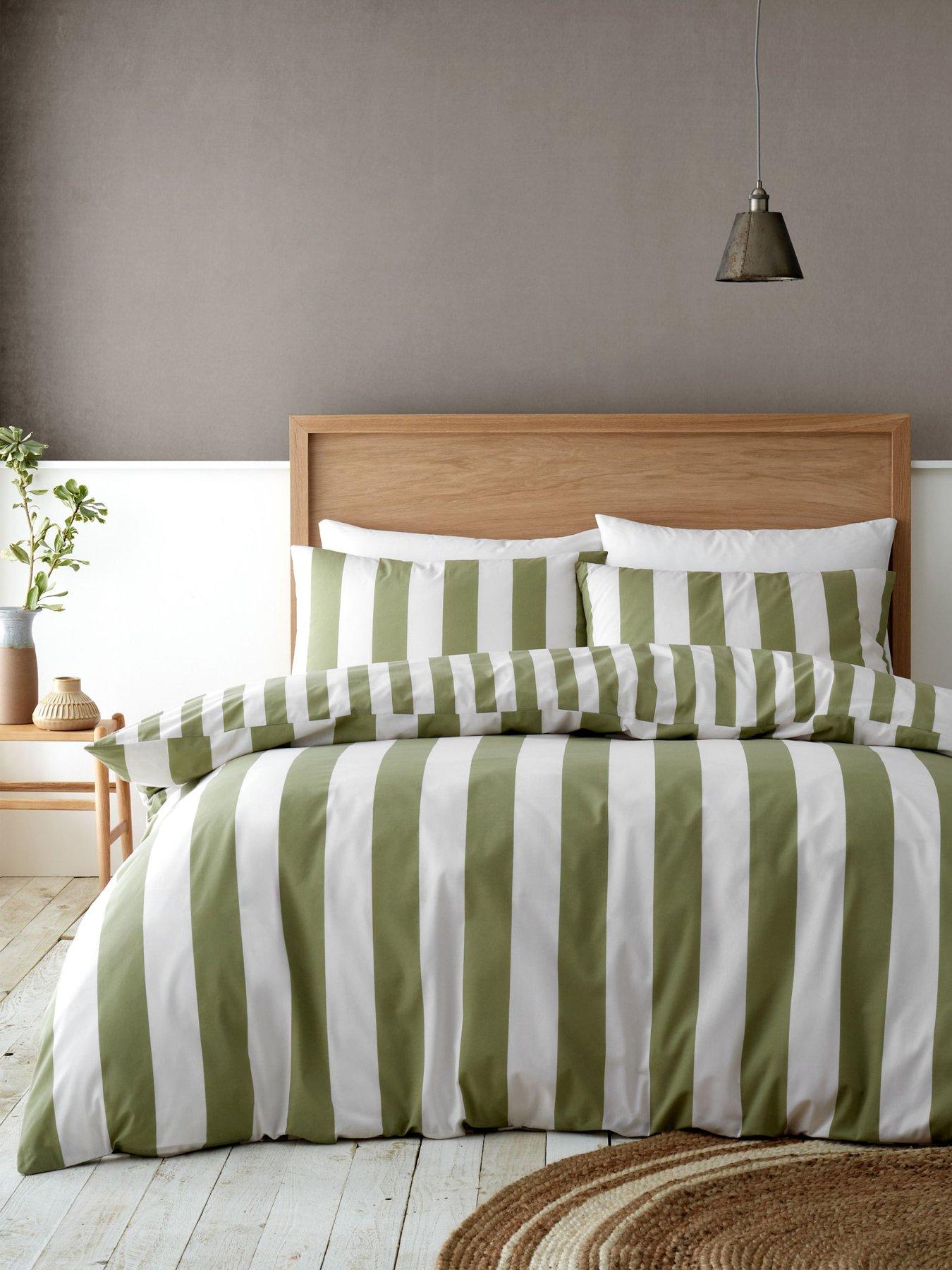 Catherine Lansfield Cove Stripe Duvet Cover Set