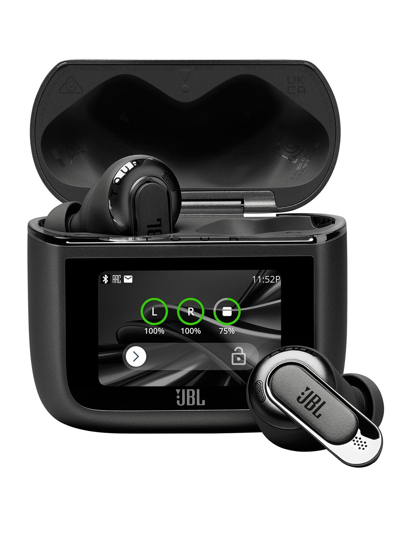 Image 1 of 8 of JBL TOUR PRO 3 TWS, True Adaptive Noise Canceling Earbuds with Wireless Charging - Black
