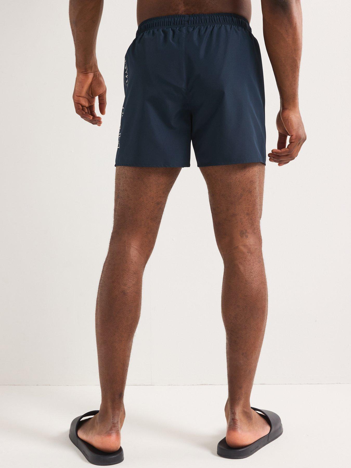 Image 2 of 4 of EA7 Emporio Armani Logo Swim Shorts - Dark Blue